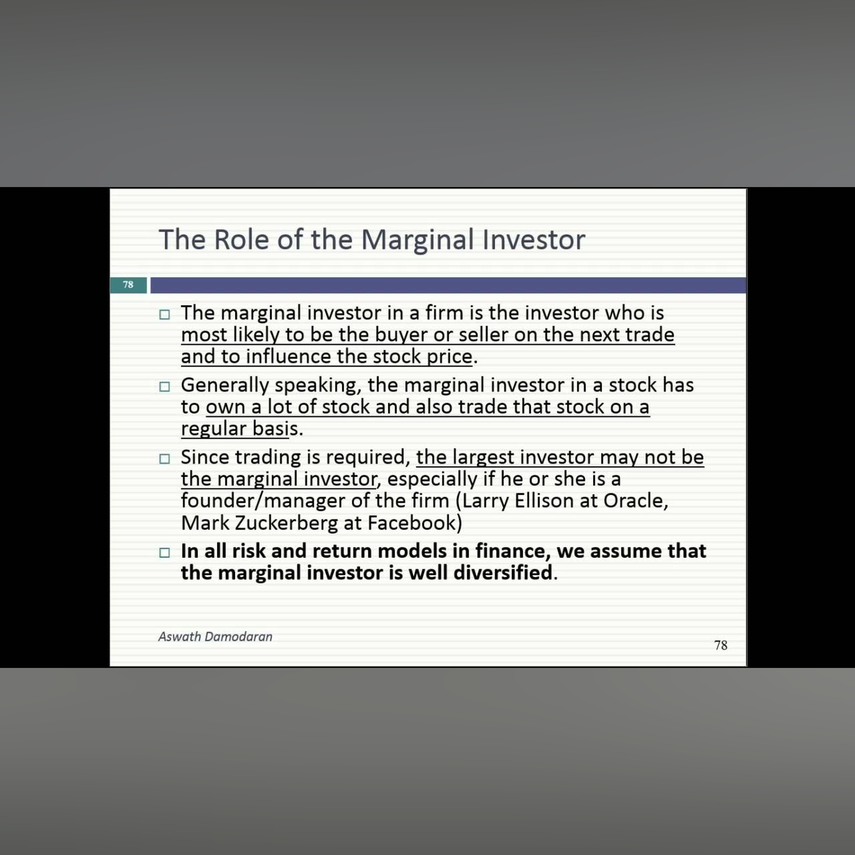 Session 5: Risk and Return Models