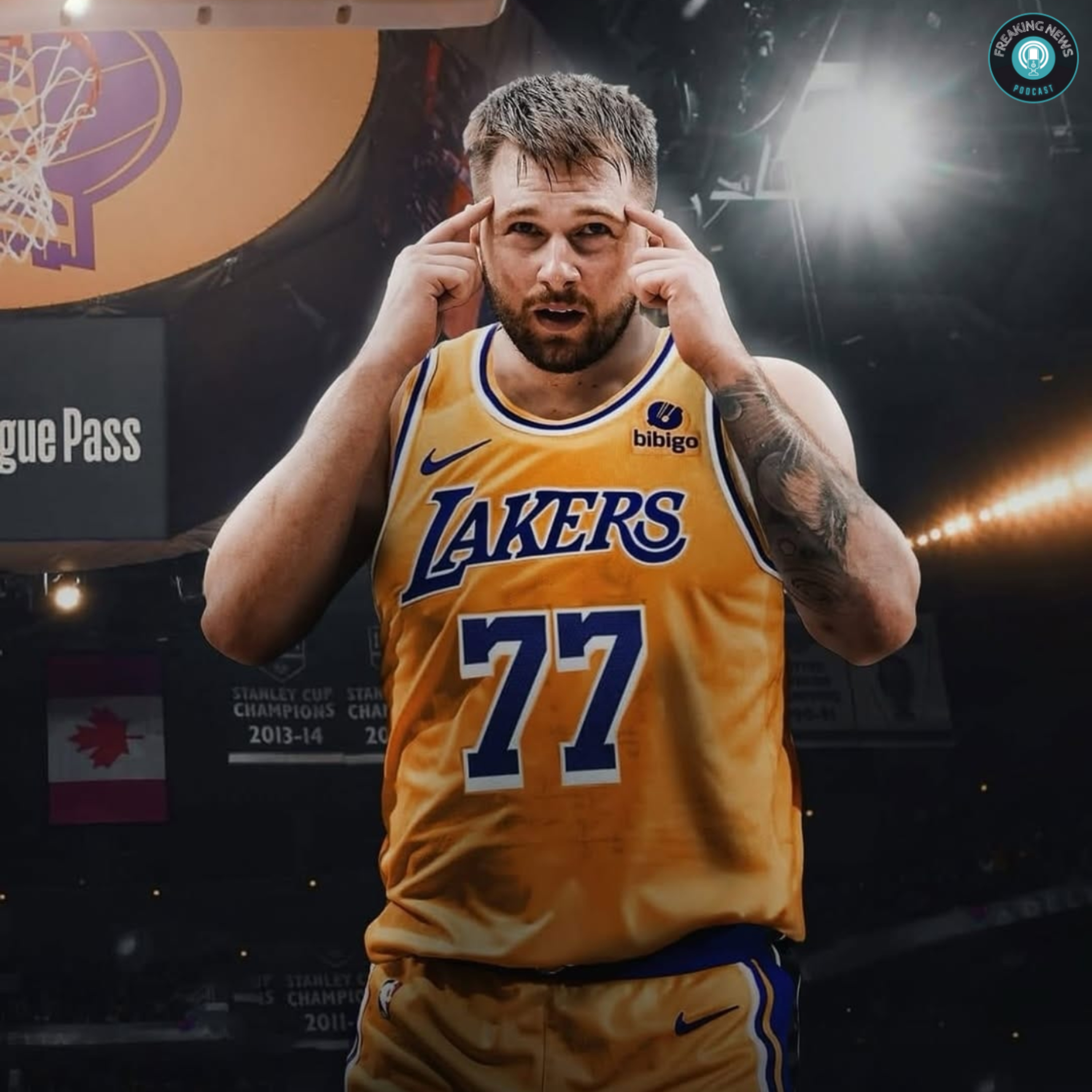 Luka Doncic ai Lakers, Anthony Davis ai Mavericks episode artwork