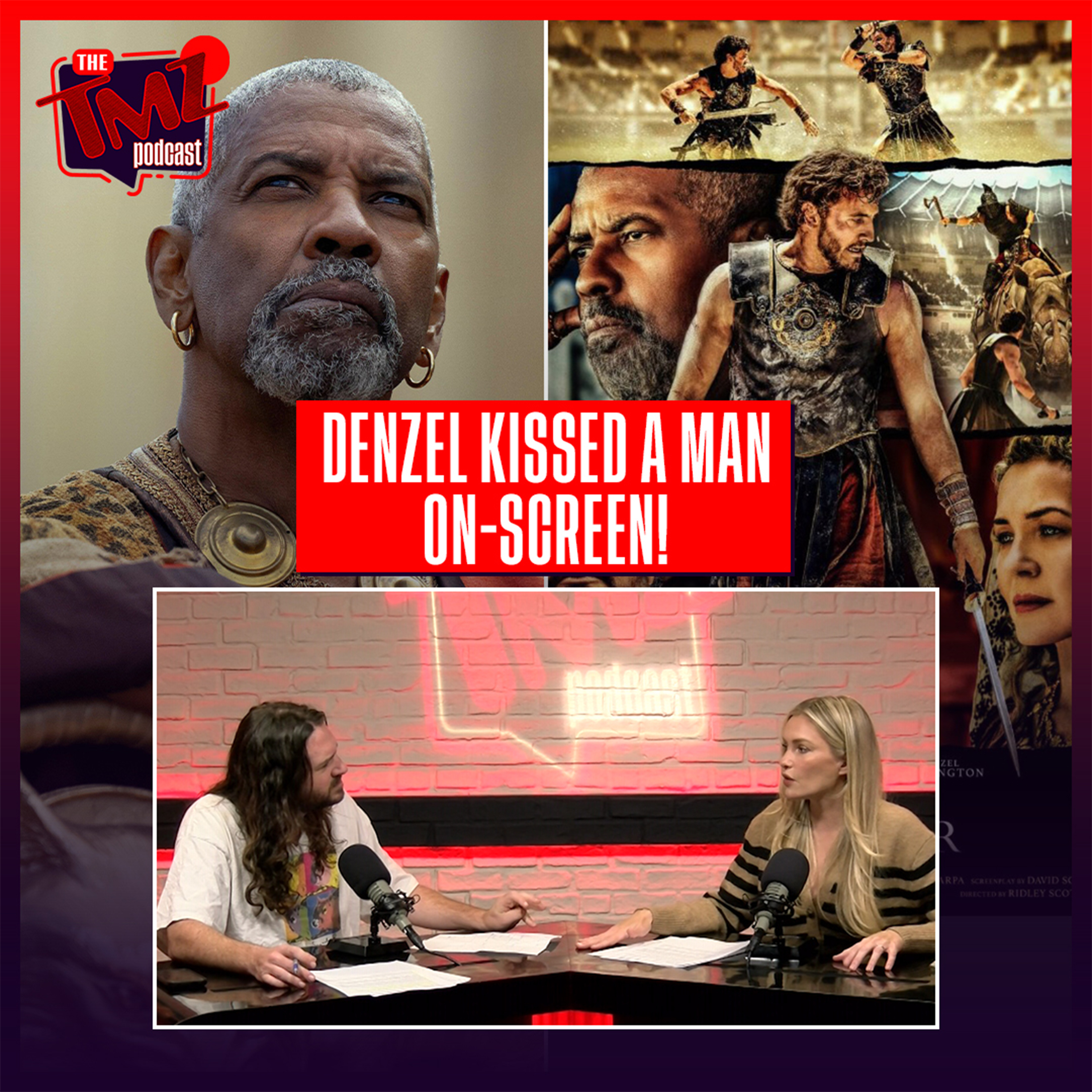 Denzel Washington Kissed A Man in 'Gladiator II'