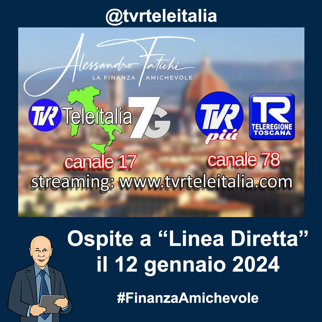 Puntata di Linea Diretta del 12 gennaio 2024 TVR Teleitalia e TVR Più Teleregione Toscana