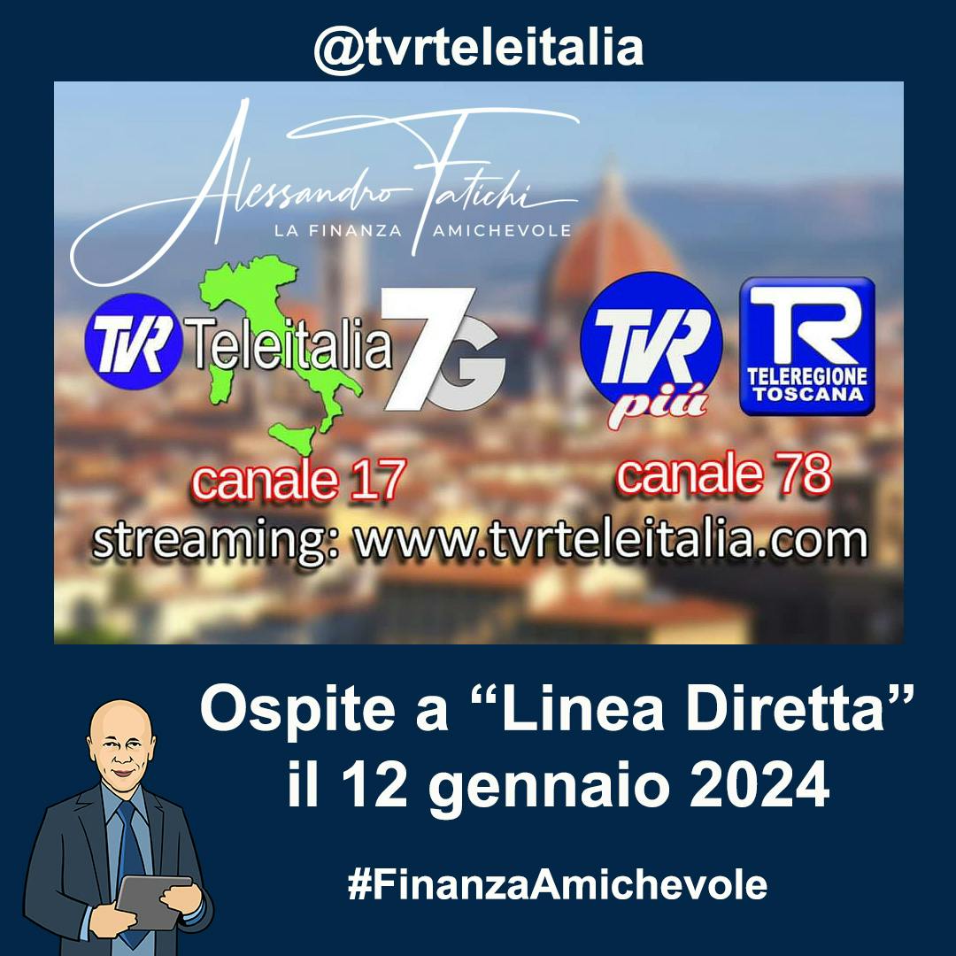 Puntata di Linea Diretta del 12 gennaio 2024 TVR Teleitalia e TVR Più Teleregione Toscana