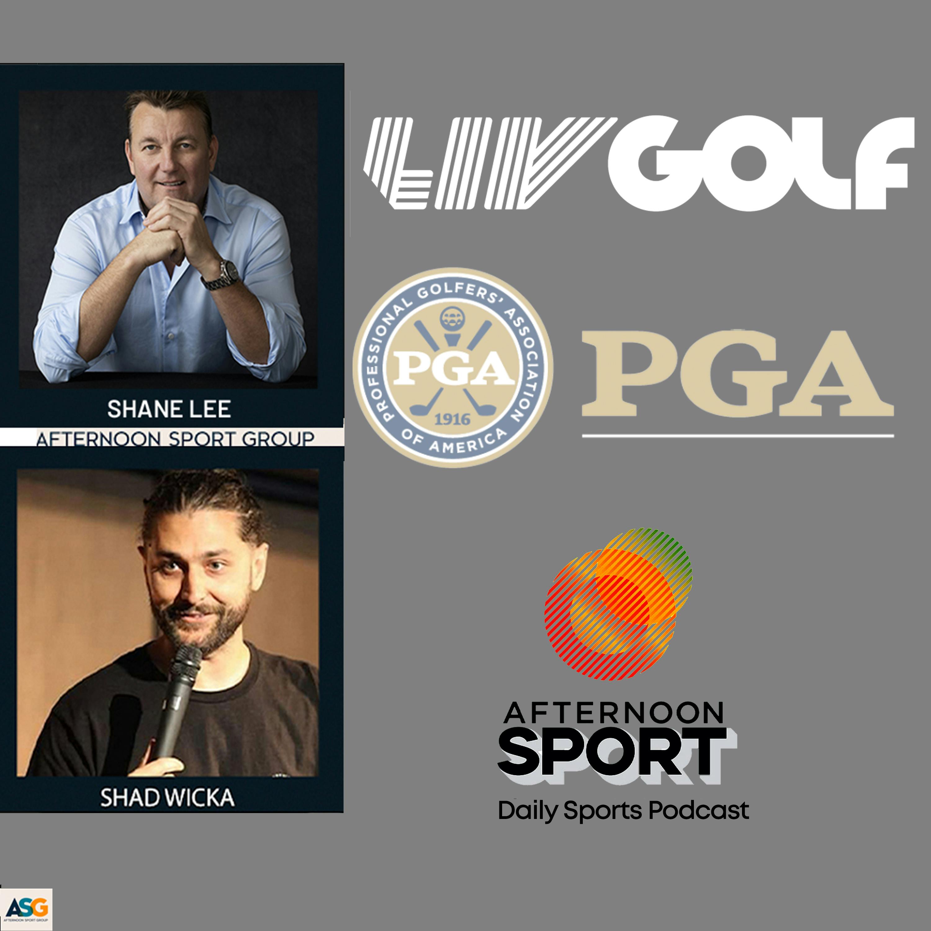 7th June Shane Lee & Shad Wicka: LIV + PGA merge, Aussie team for the Ashes, Phil Waugh Rugby CEO, Jordan de Goey, State of Origin