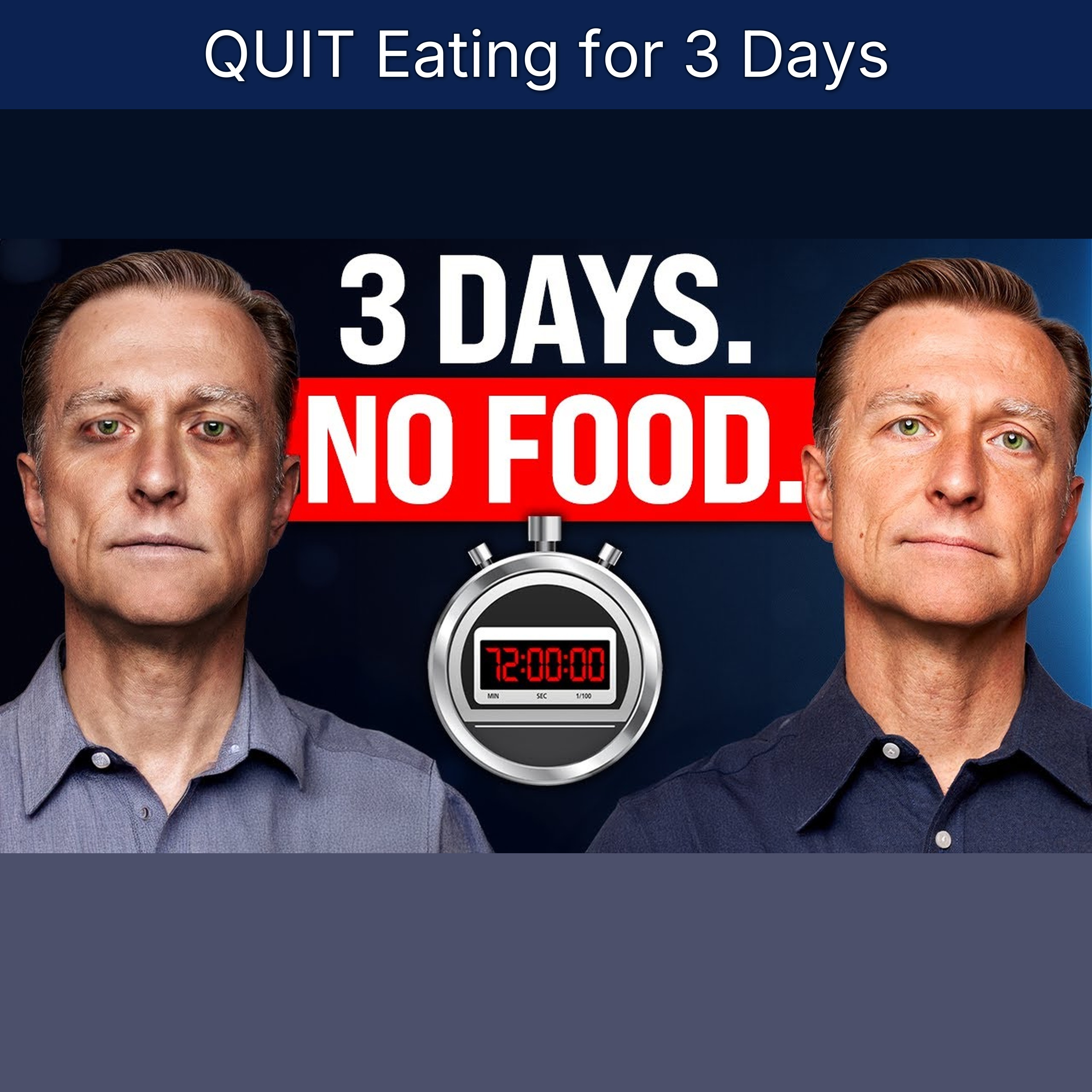 QUIT Eating for 3 Days