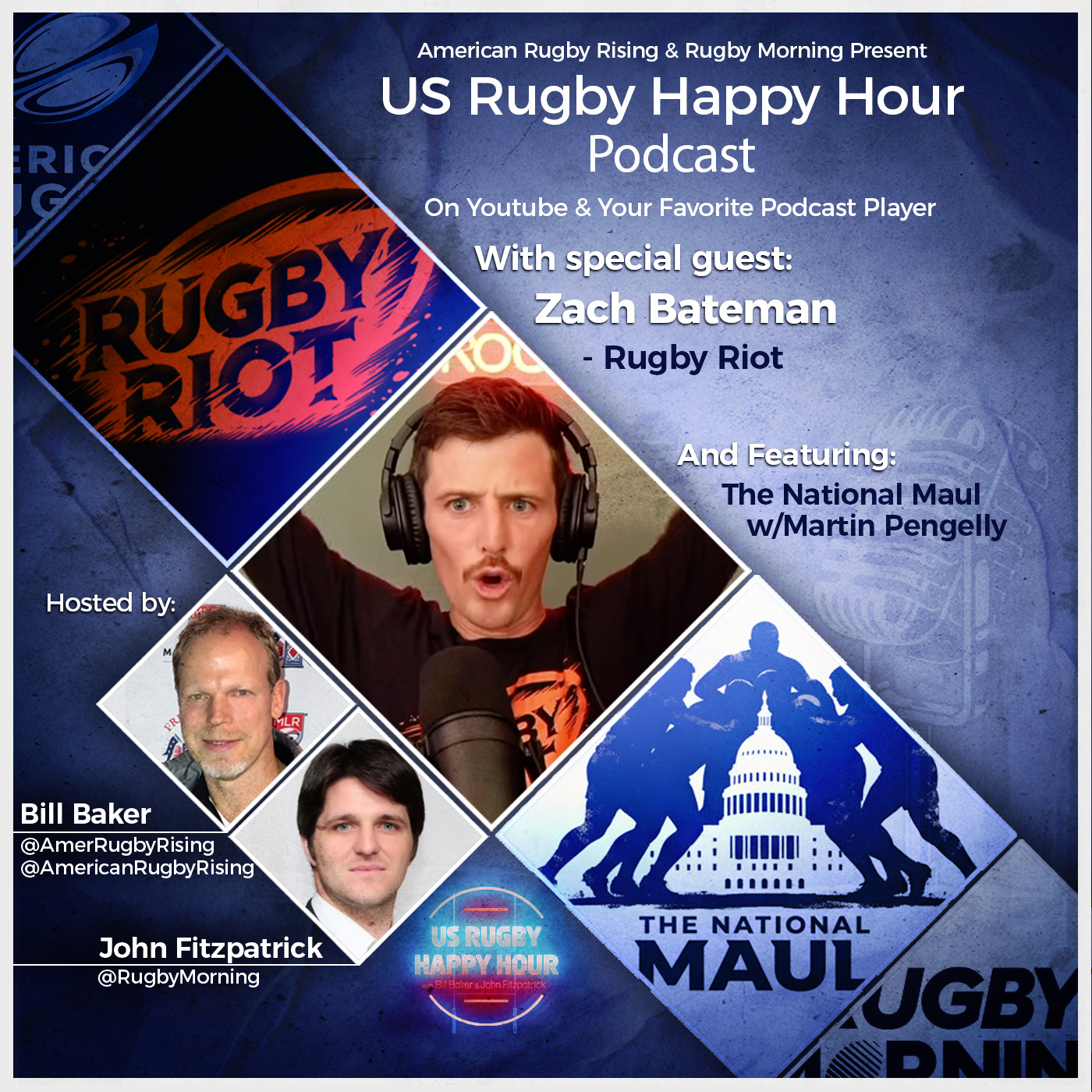 Rivalry Heat & Grassroots Explosions - Martin Pengelly & Rugby Riot's Zach Bateman episode artwork