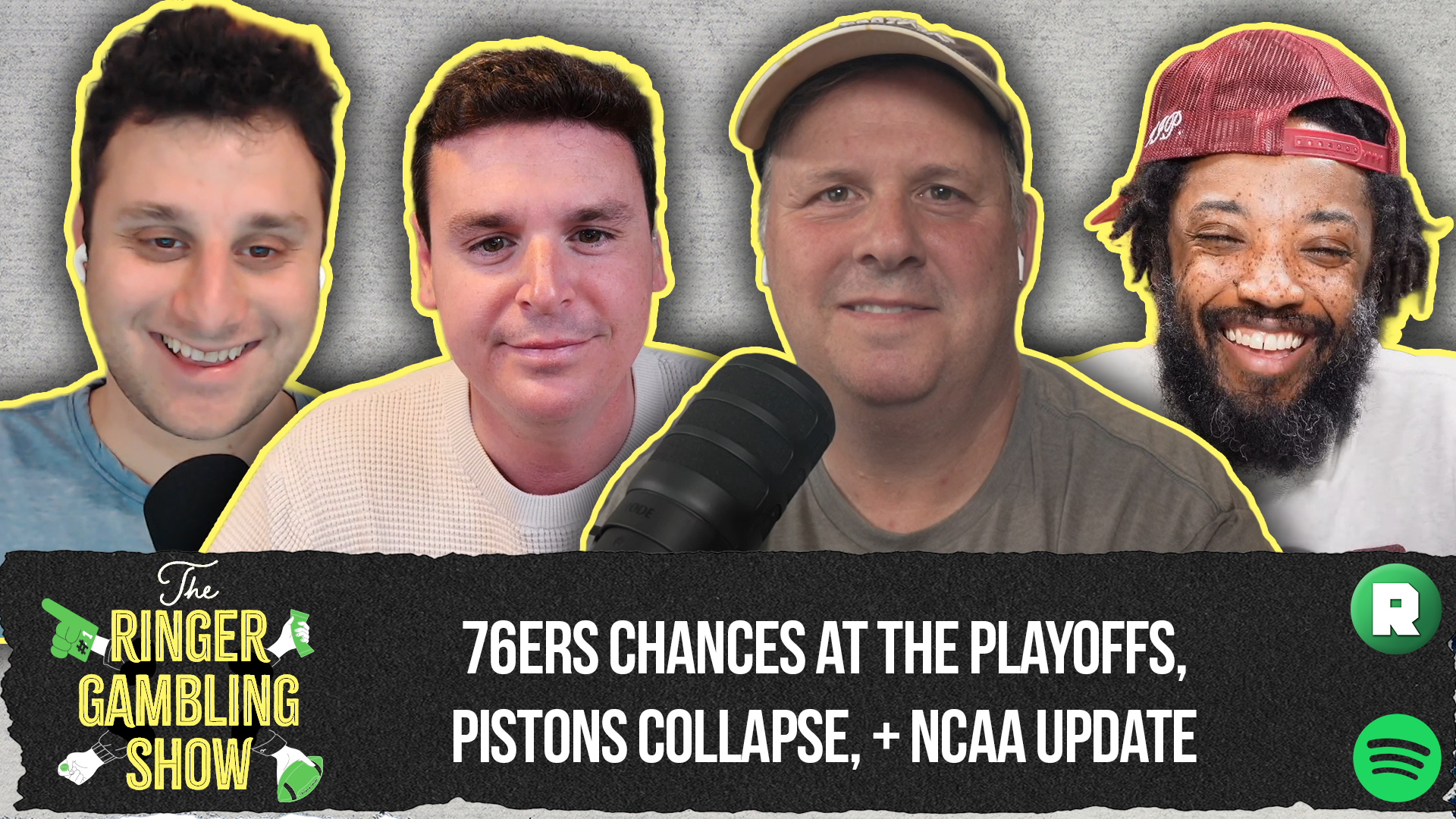 76ers' Chances of Making the Playoffs, Pistons Collapse, and Tate's NCAA Update | The Ringer Gambling Show