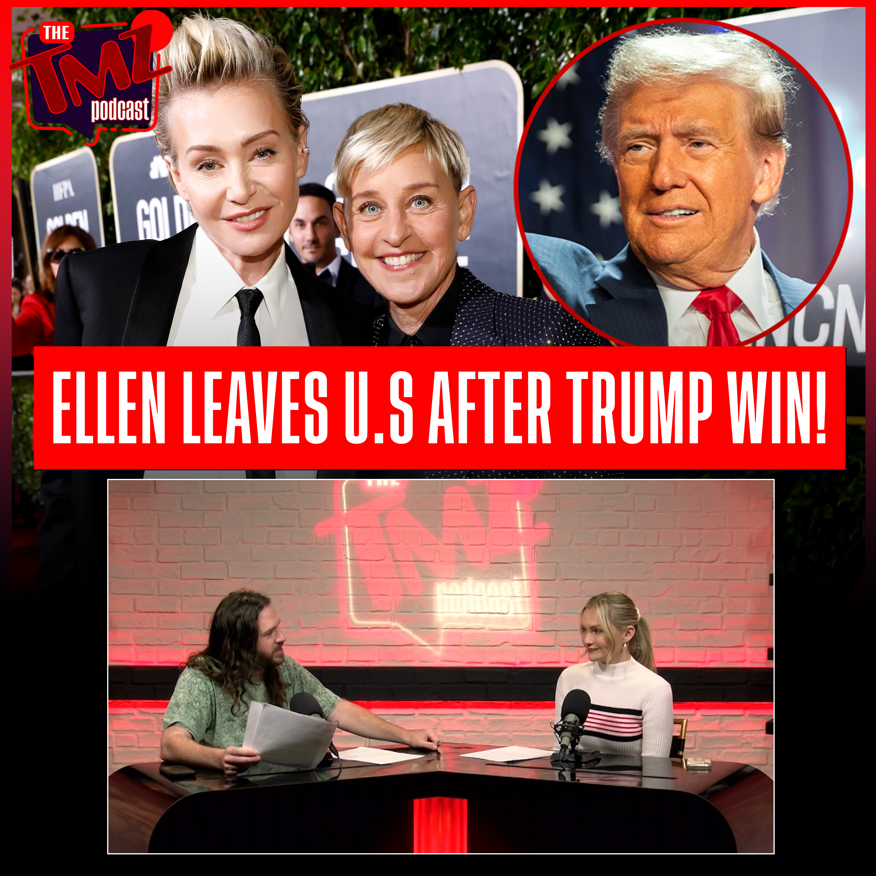 Ellen DeGeneres & Portia Move to England After Trump Win!