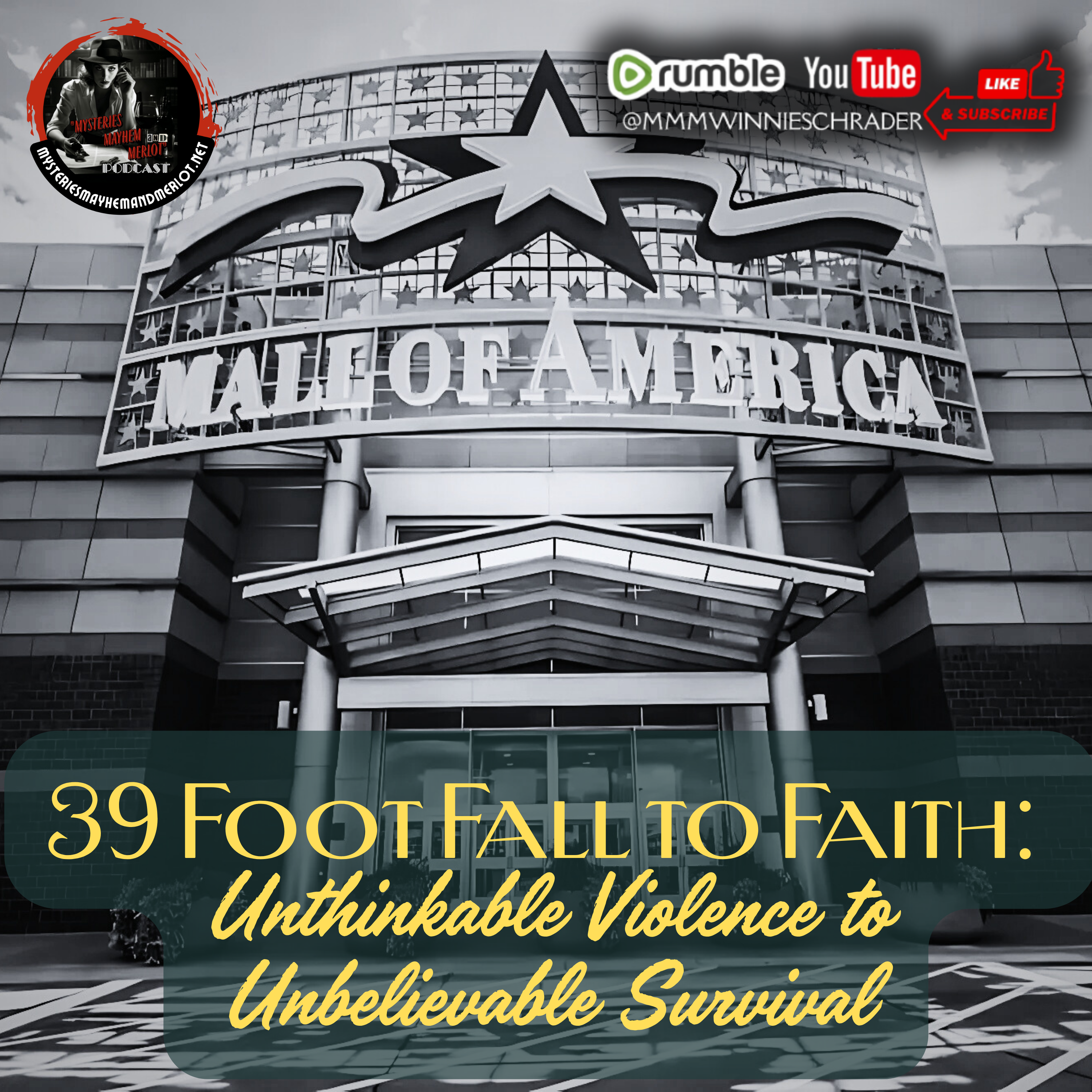 39 Foot Fall to Faith with Kari Hoffmann - Mysteries, Mayhem & Merlot