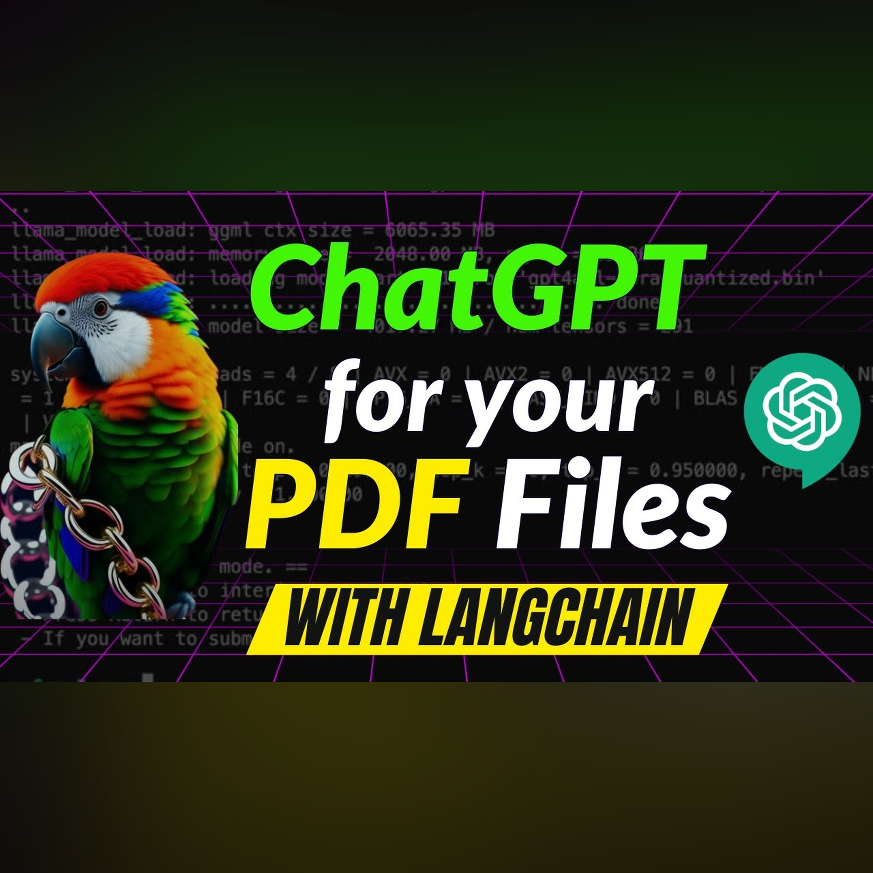 ChatGPT for YOUR OWN PDF files with LangChain