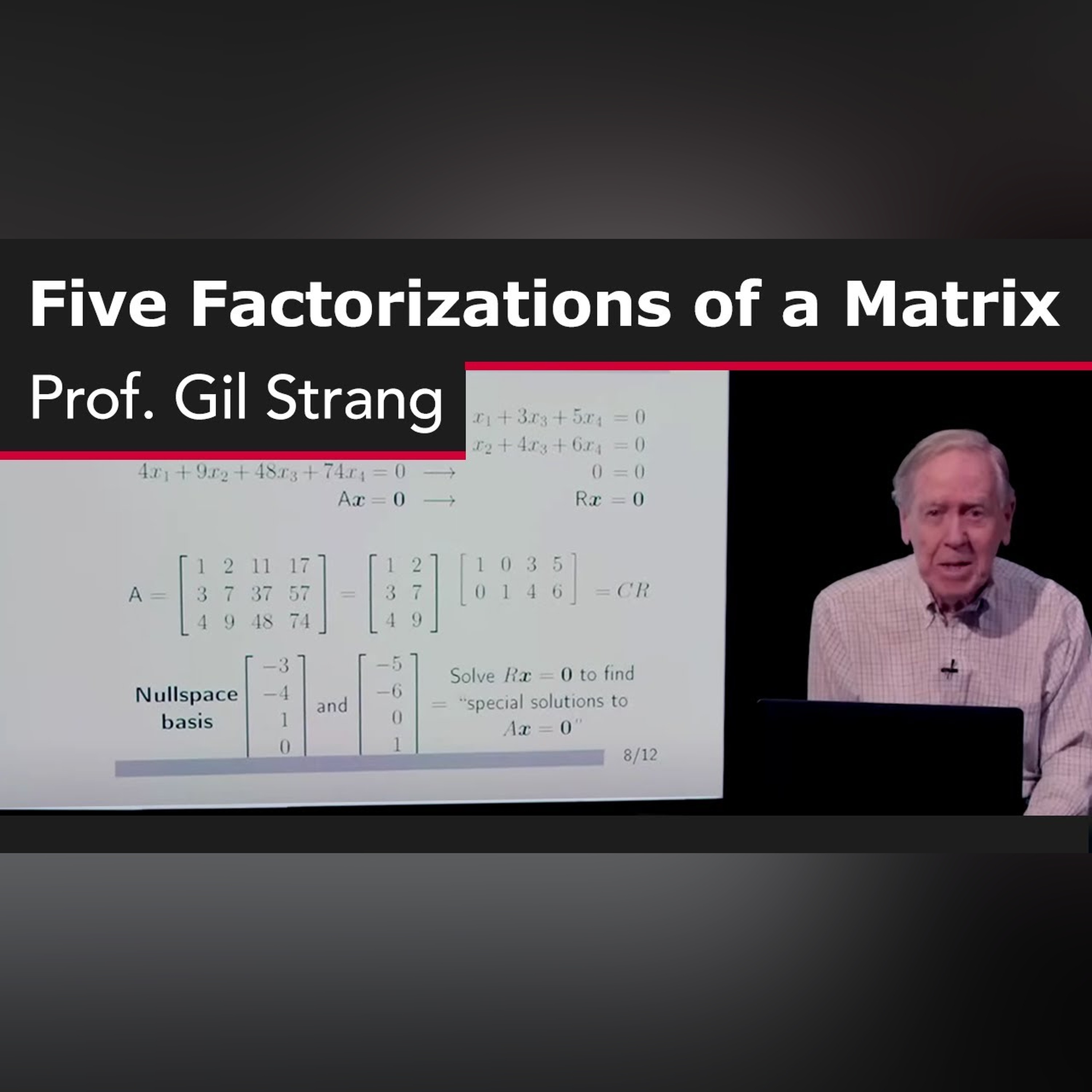 Five Factorizations of a Matrix