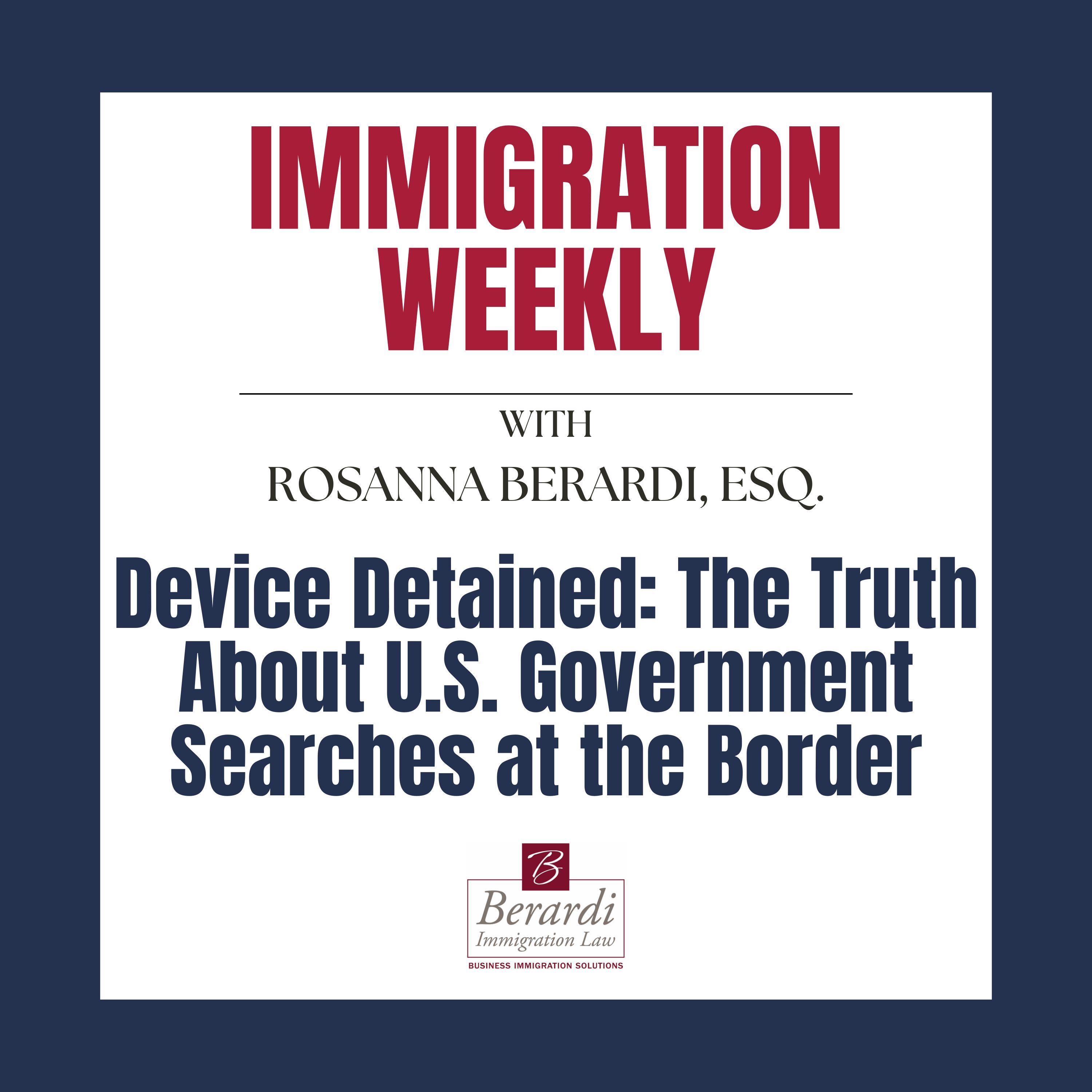 Device Detained: The Truth About U.S. Government Searches at the Border episode artwork