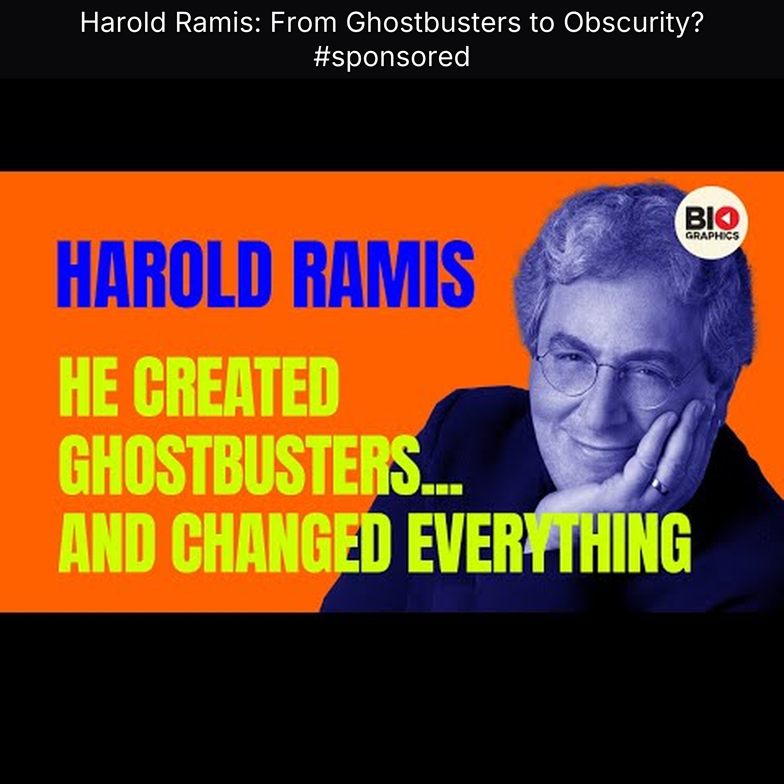 Harold Ramis: From Ghostbusters to Obscurity? #sponsored
