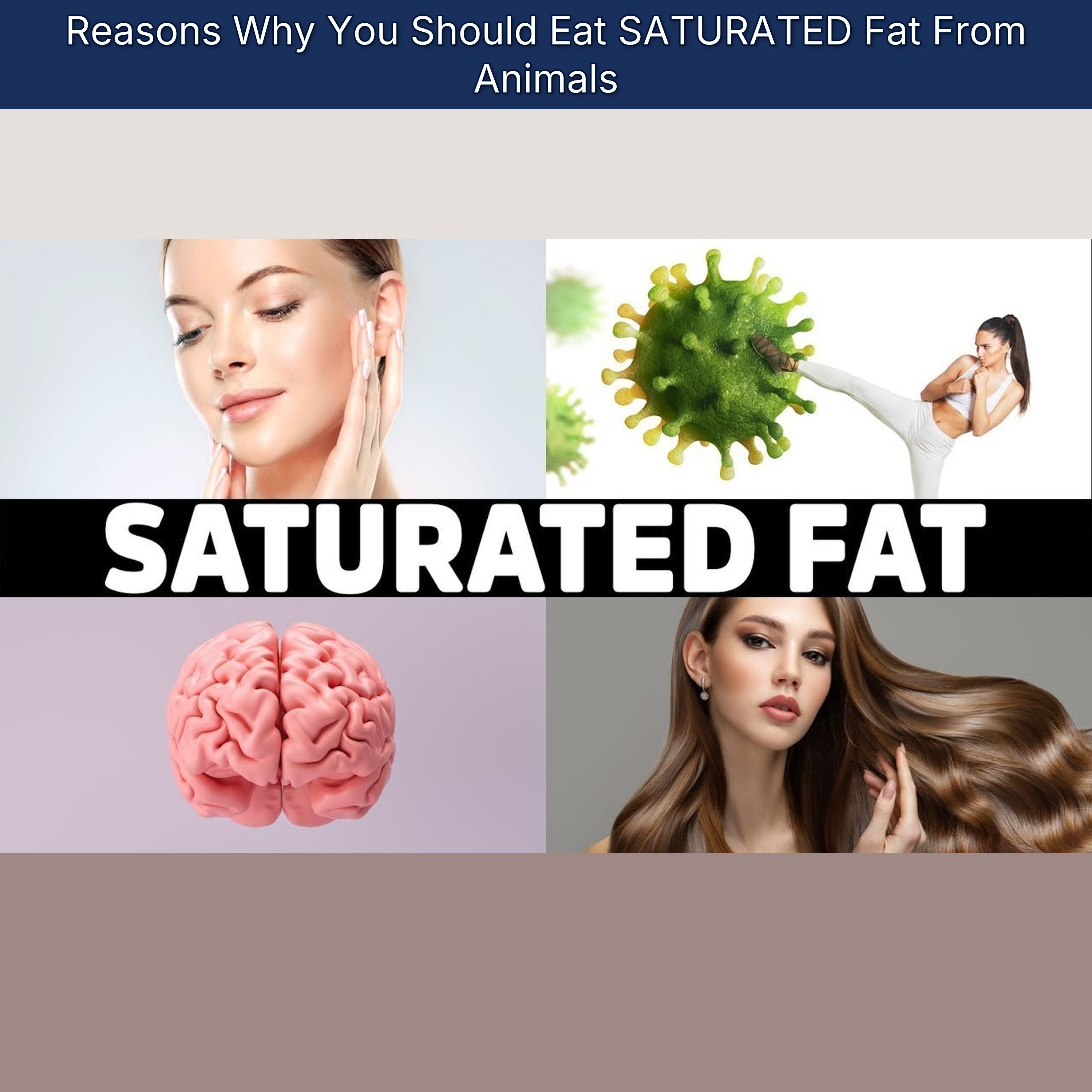 Reasons Why You Should Eat SATURATED Fat From Animals