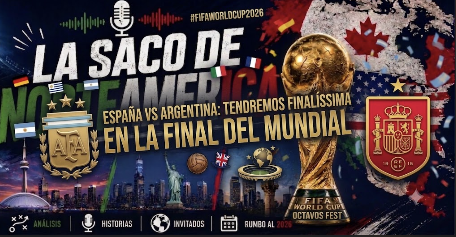 Argentina 🇦🇷 vs España 🇪🇸 Finalissima en Copa del Mundo2026⚽️ episode artwork