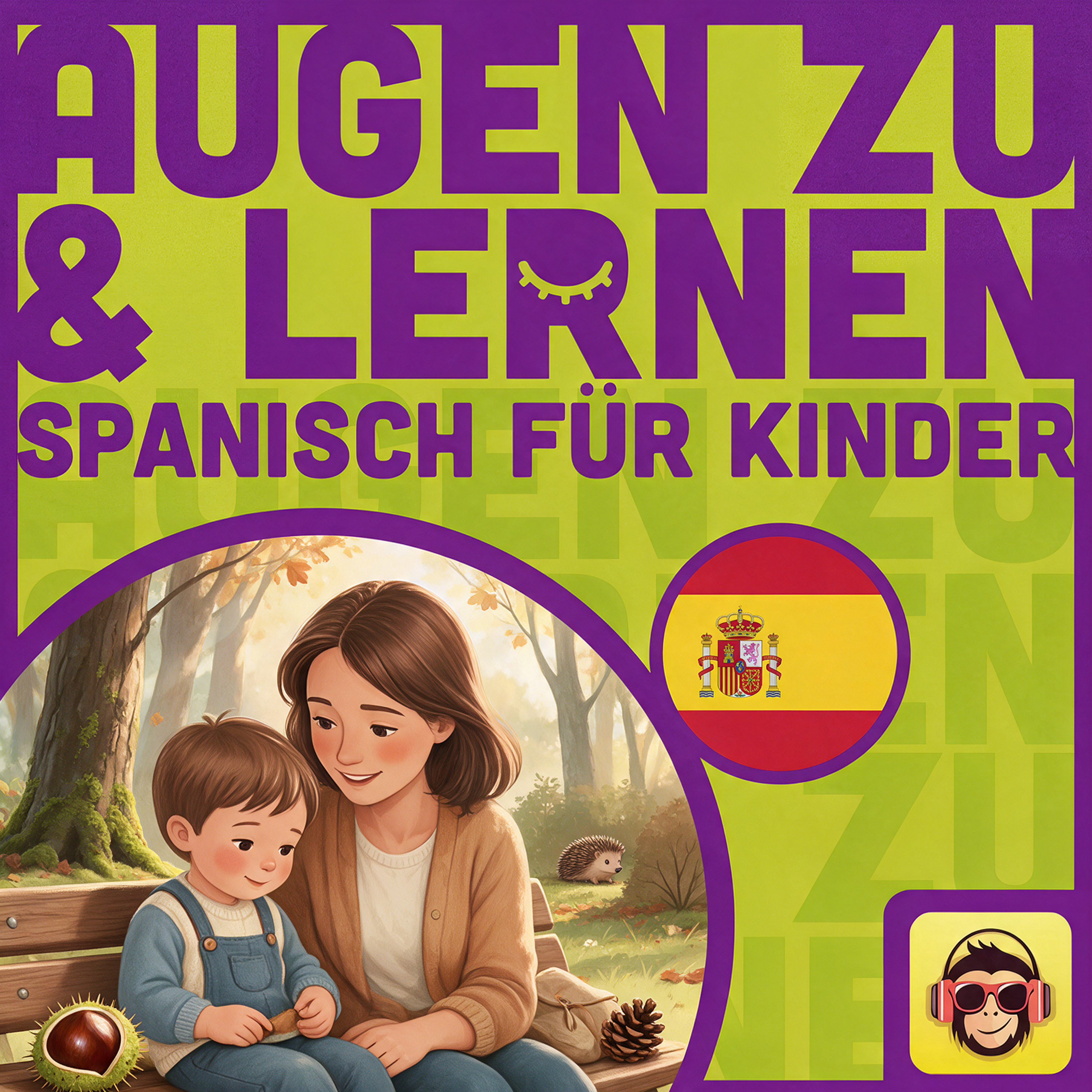 Cover: Spanisch für Kinder: Kastanien sammeln - Vokabeln zum Einschlafen