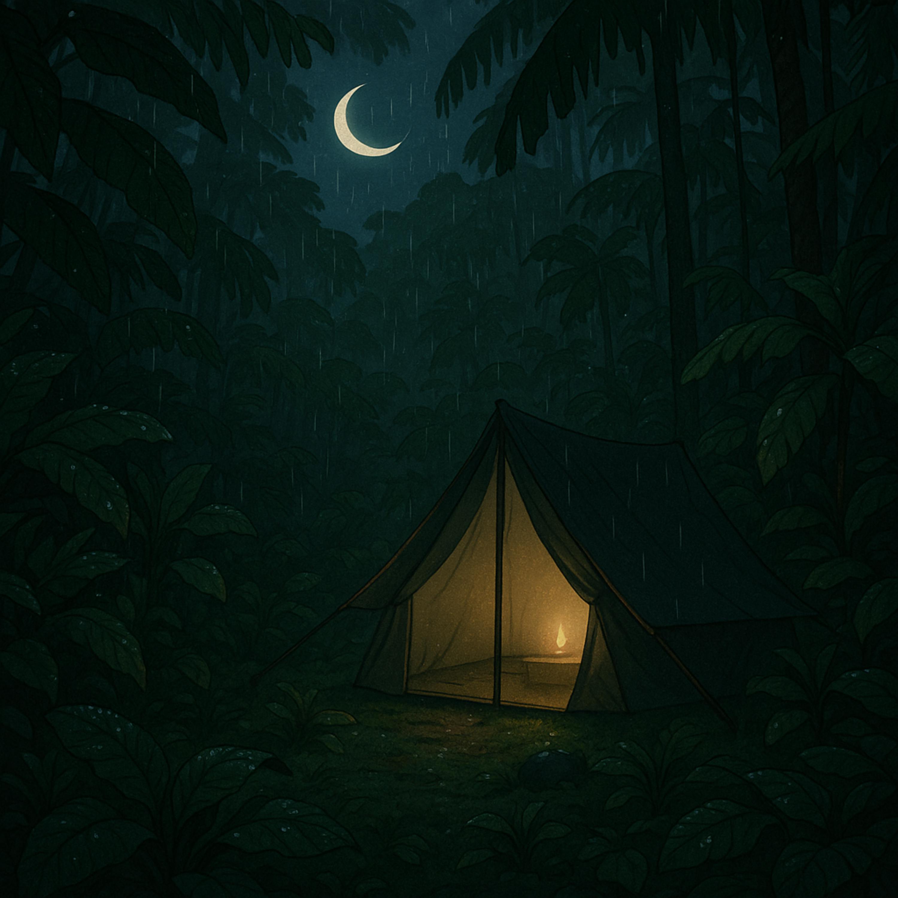 Tropical Rainforest Ambience 🏕️🌙 nature sounds for sleep , rain on leaves & cozy Tropical Rainforest Ambience 🏕️🌙 nature sounds for sleep , rain on leaves & cozy