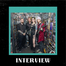 Bullet to the Heart on writing heavier music,  the use of backing tracks live  &  "Trauma" episode artwork