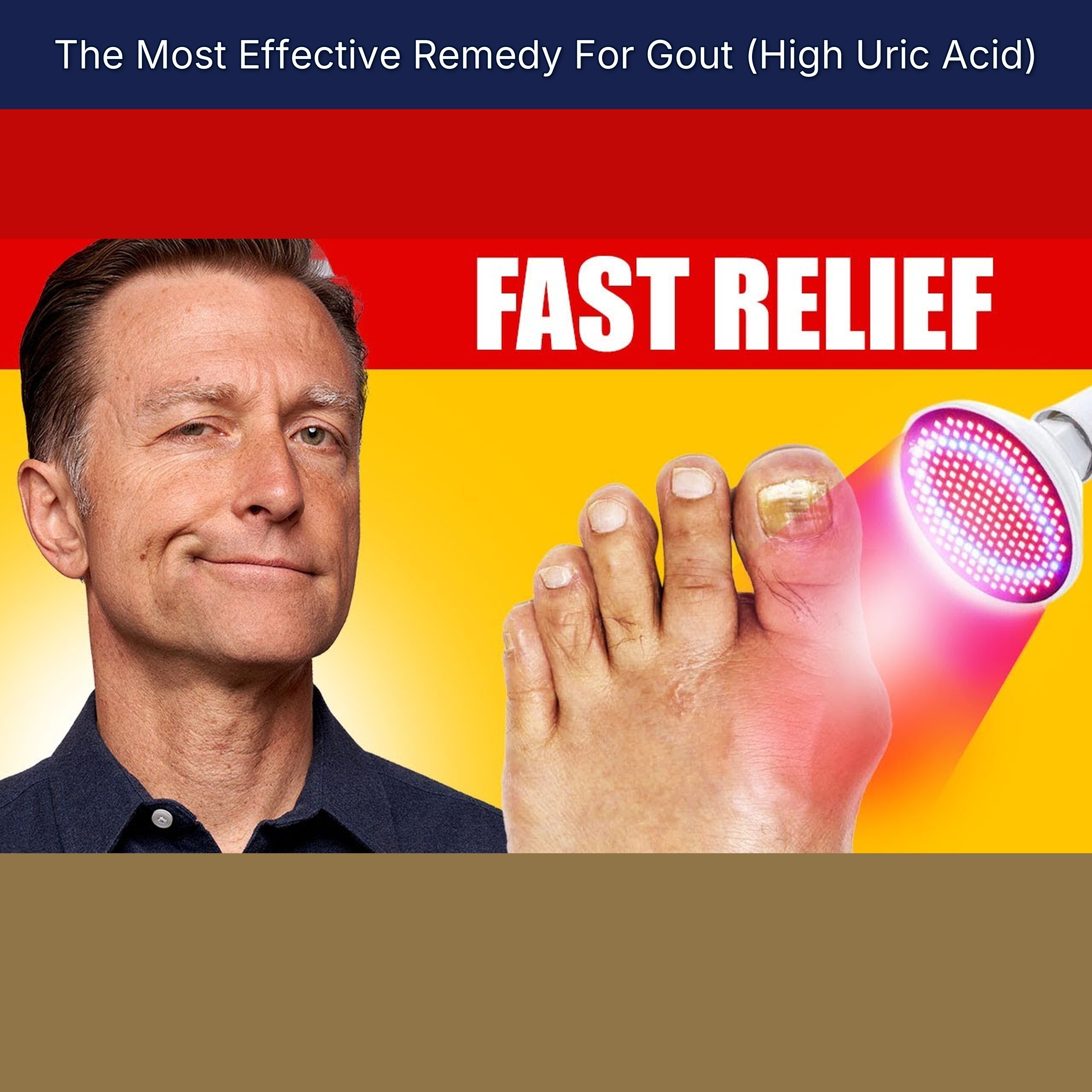 The Most Effective Remedy For Gout (High Uric Acid)