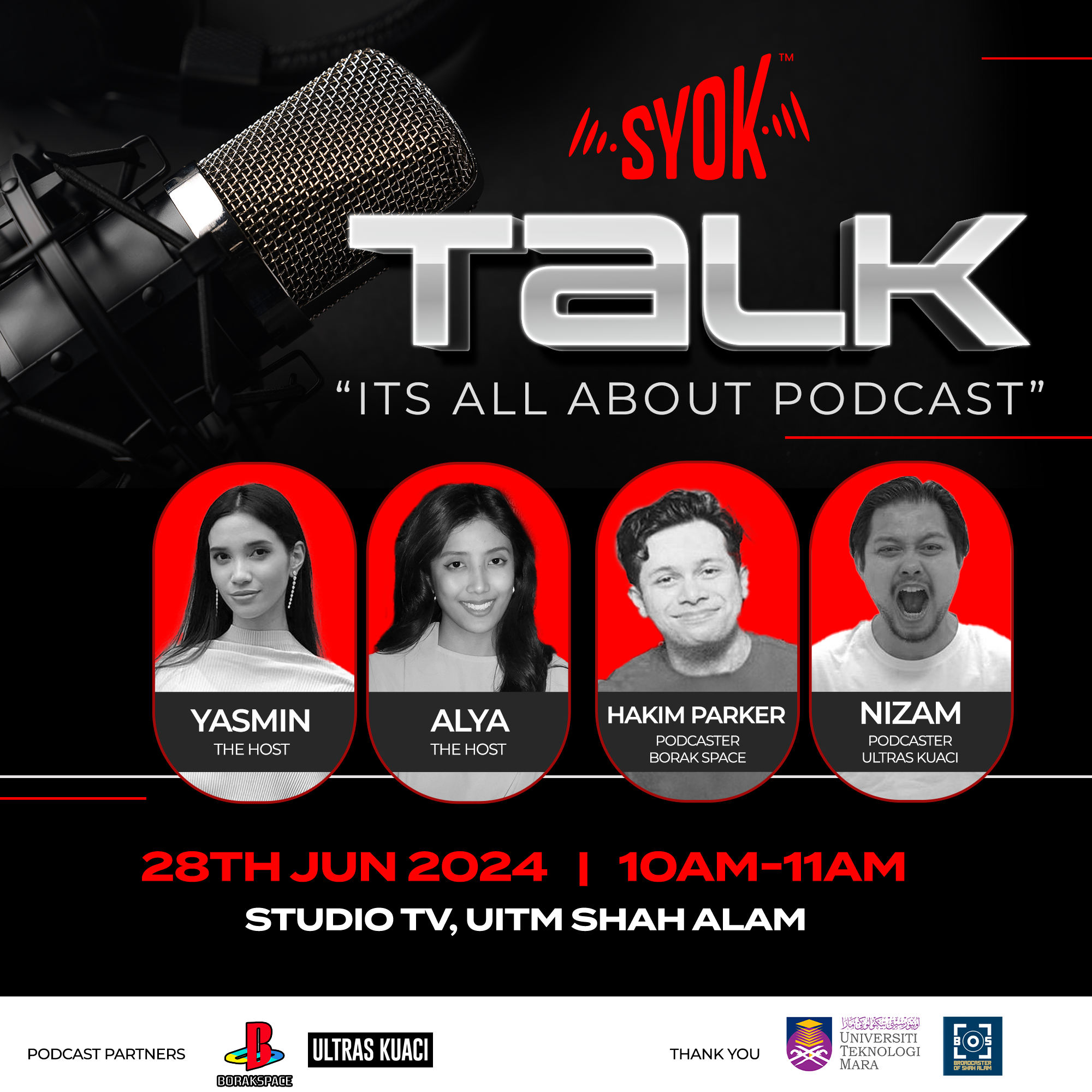 What Differs Between An Entertainment And Sports Podcast? | Syok Talk EP2 (UiTM Shah Alam)