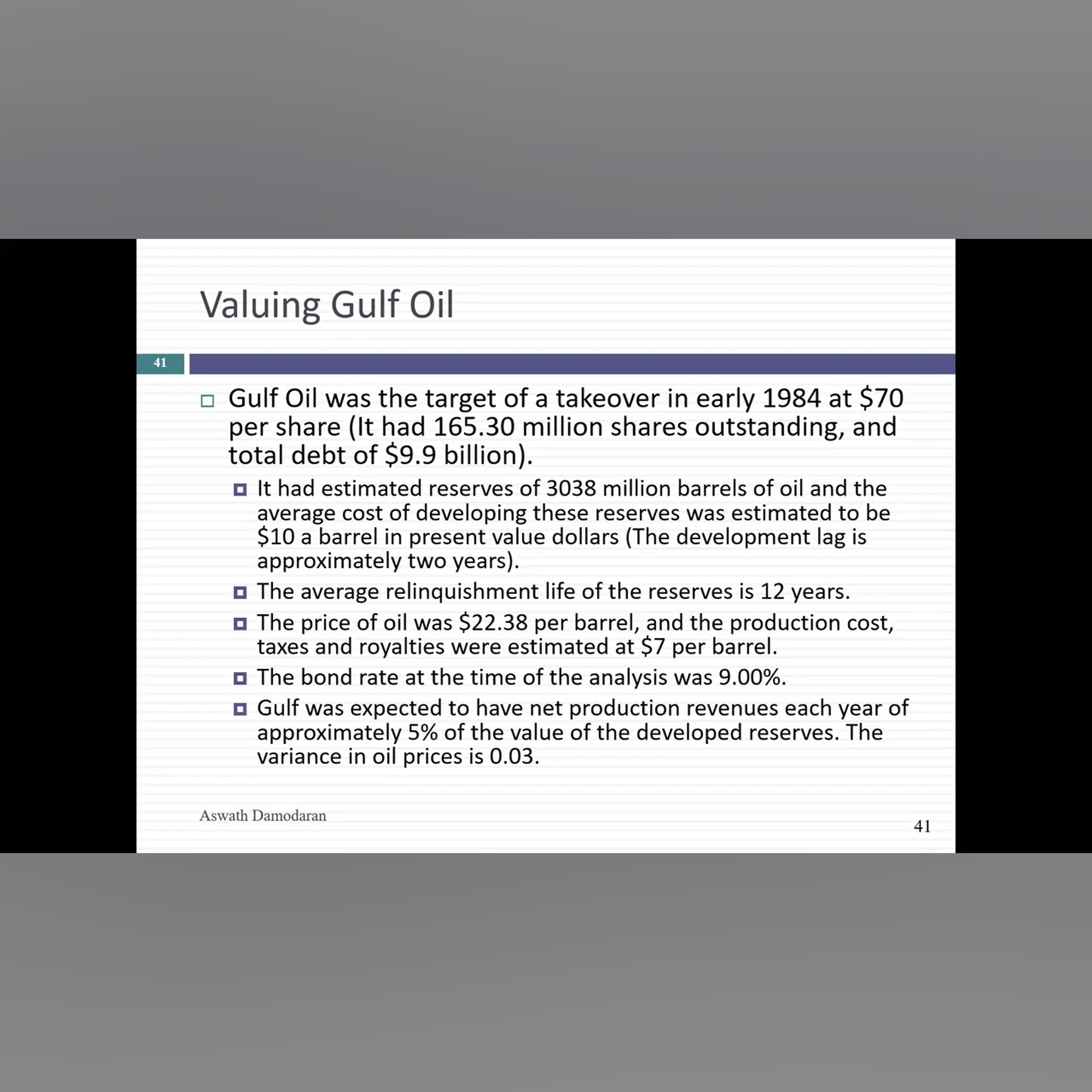 Session 23: Undeveloped reserves, the option to expand and the option to abandon