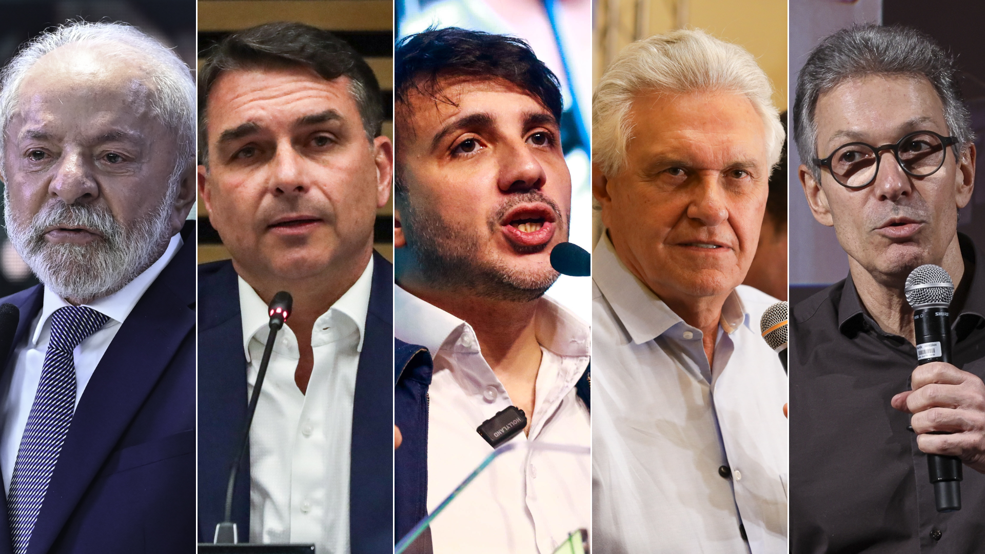 Lula destaca ações do governo, Flávio foca em segurança e Caiado promete tirar PT do poder na estreia eleitoral episode artwork