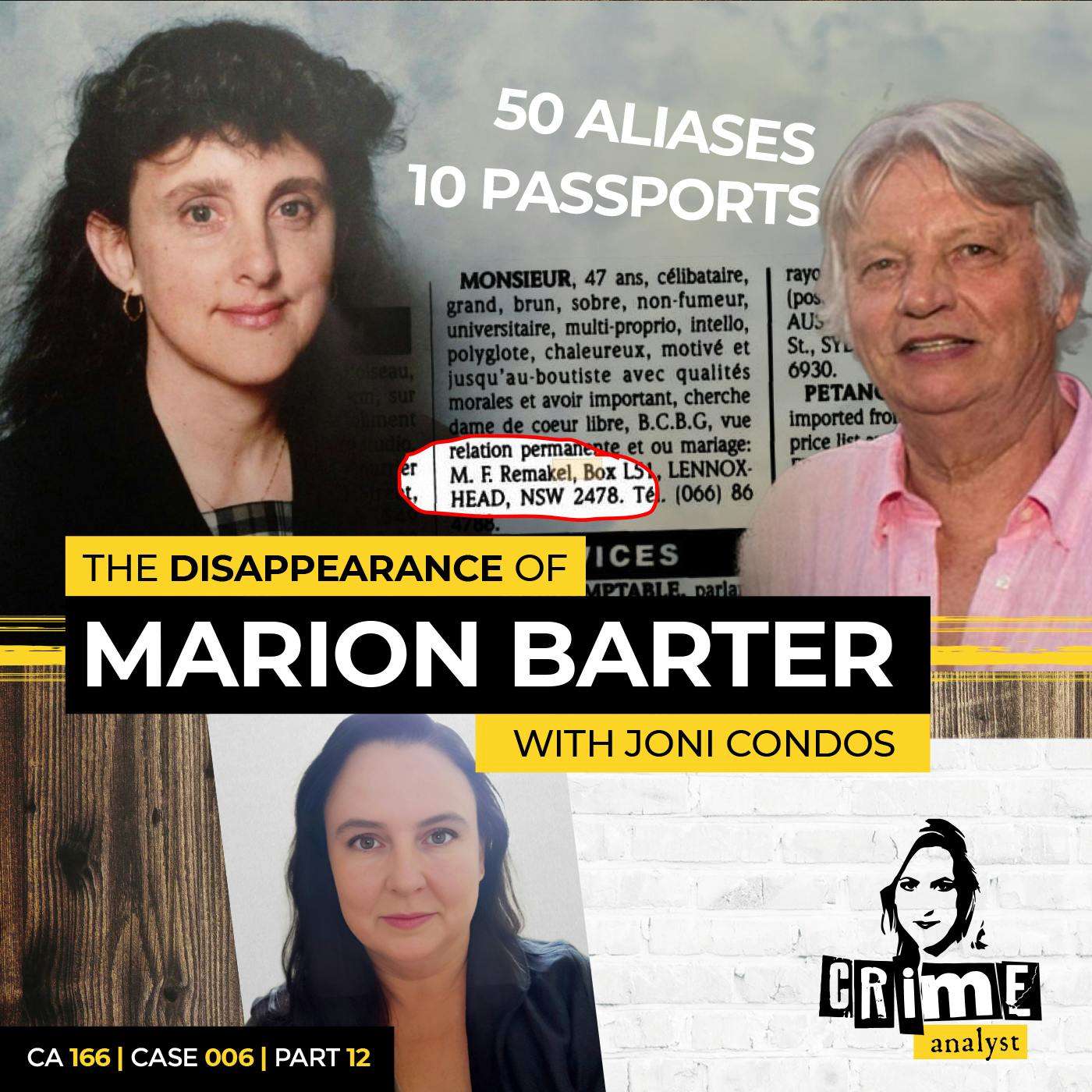 Ep 166: The Disappearance of Marion Barter with Joni Condos, Part 12