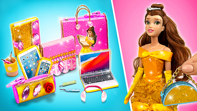 Glam School Supplies with Belle: Easy DIY Glitter Craft!