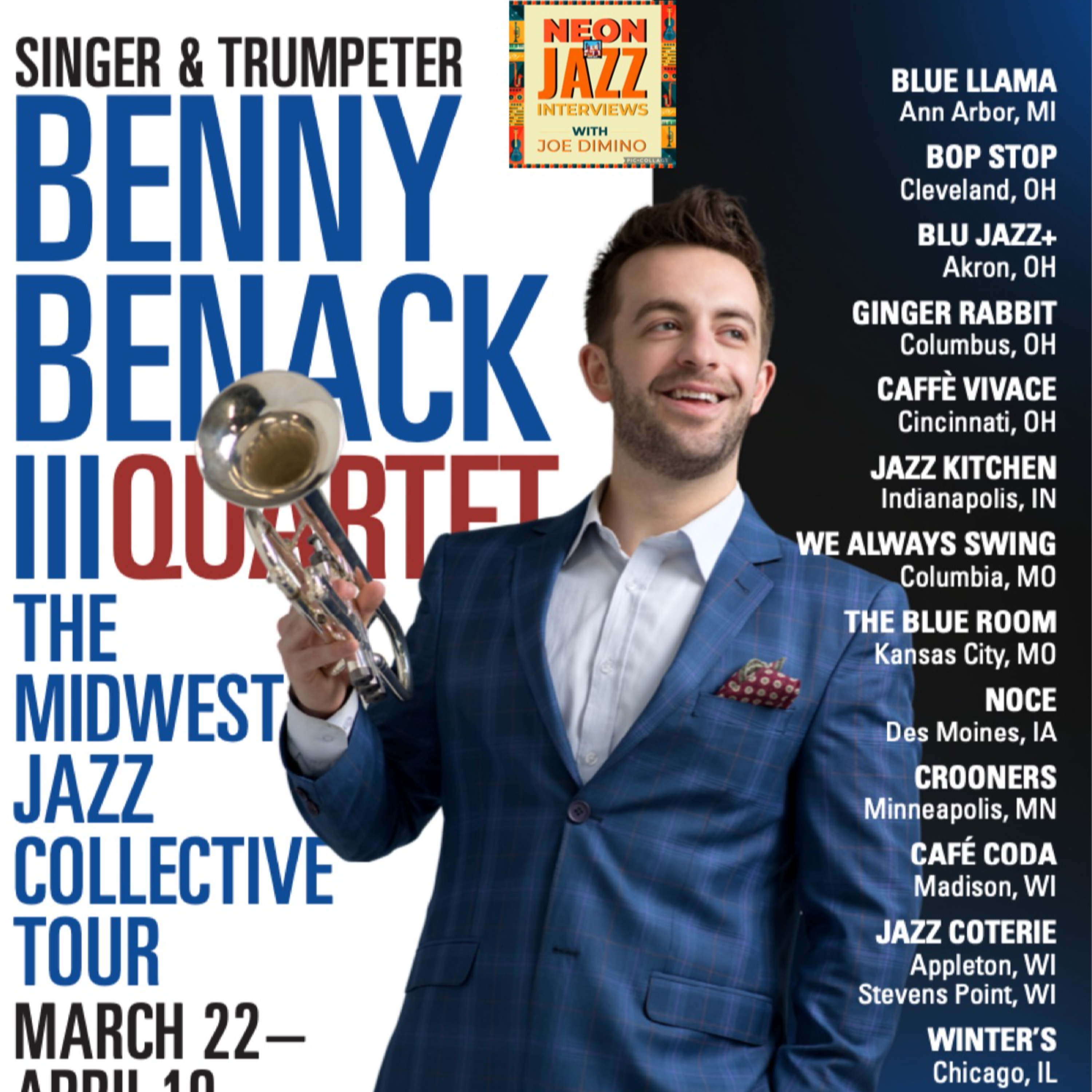 NYC Jazz Trumpeter Benny Benack III on His 2025 Midwest Tour & Kansas City Stop