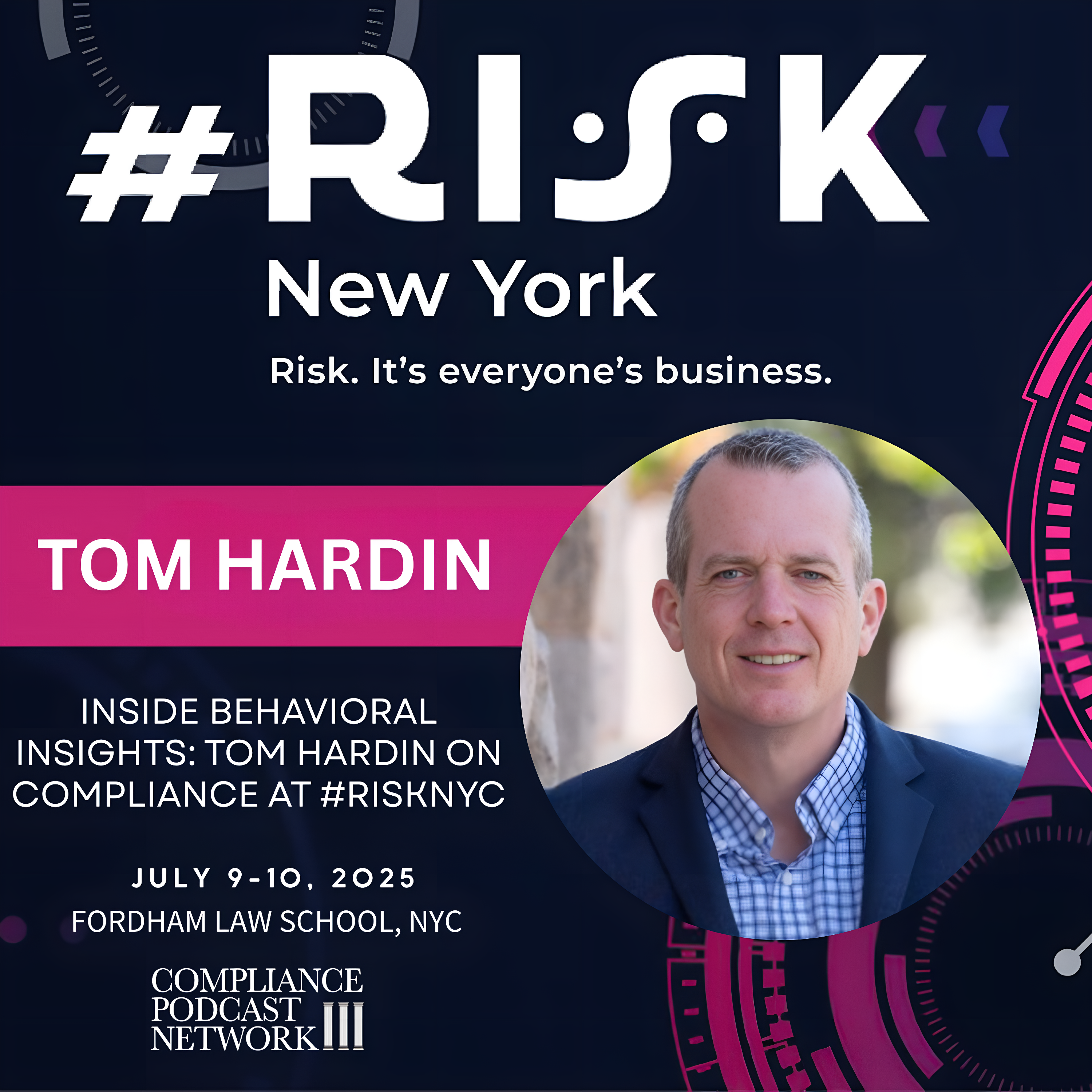 #Risk New York Speaker Series – Inside Behavioral Insights: Tom Hardin on Compliance at #RiskNYC episode artwork