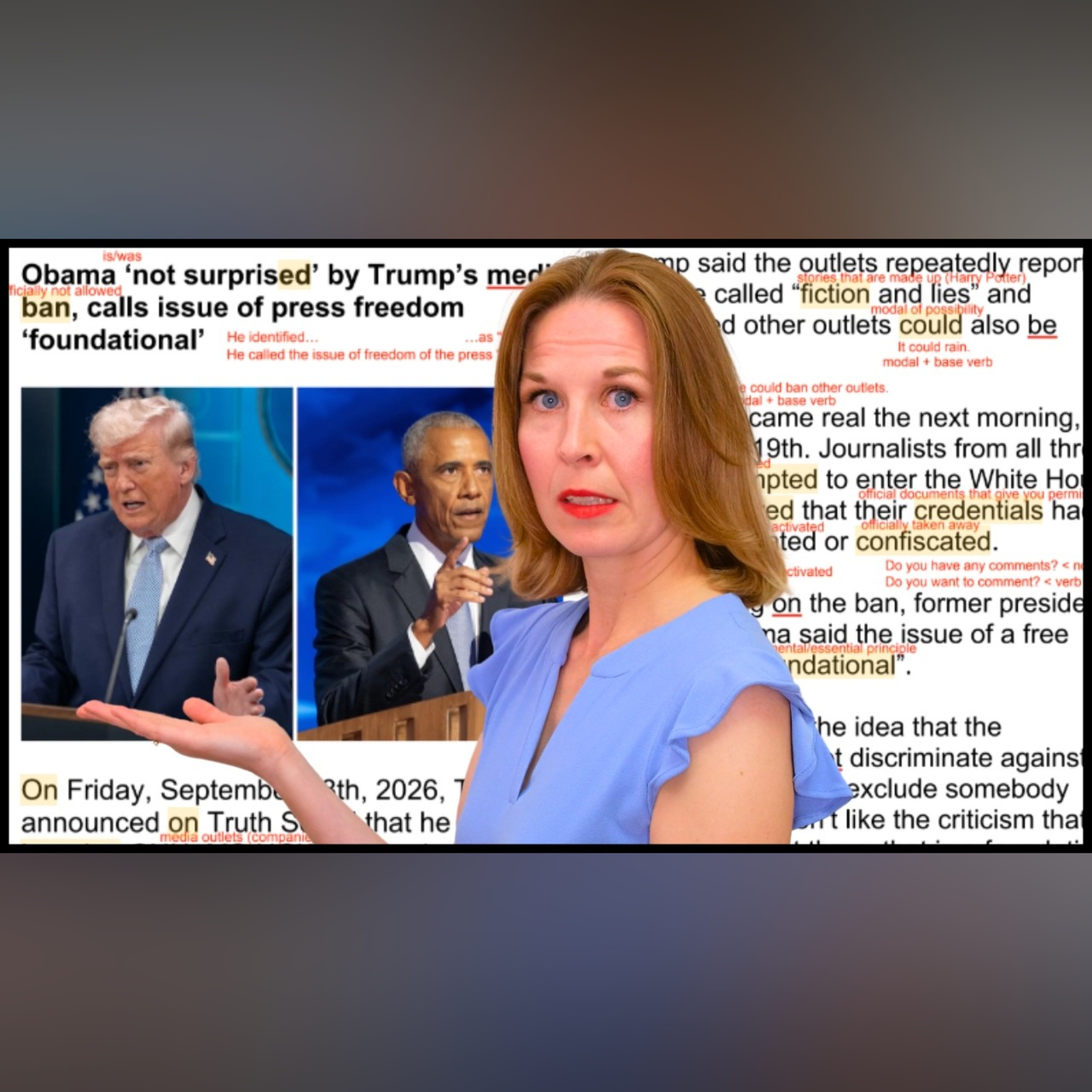 Obama vs Trump | Learn English with the News