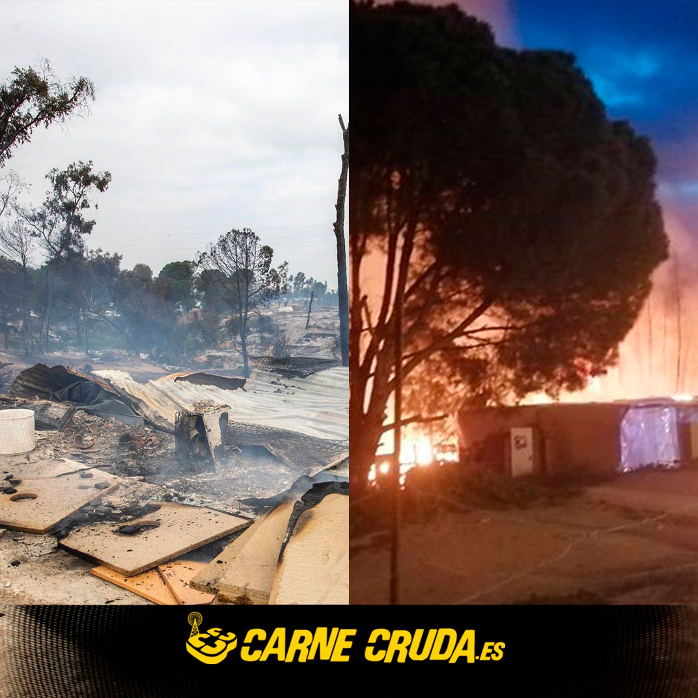 Carne Cruda - Gitanos y temporeras: los incendios que no vemos (#825)