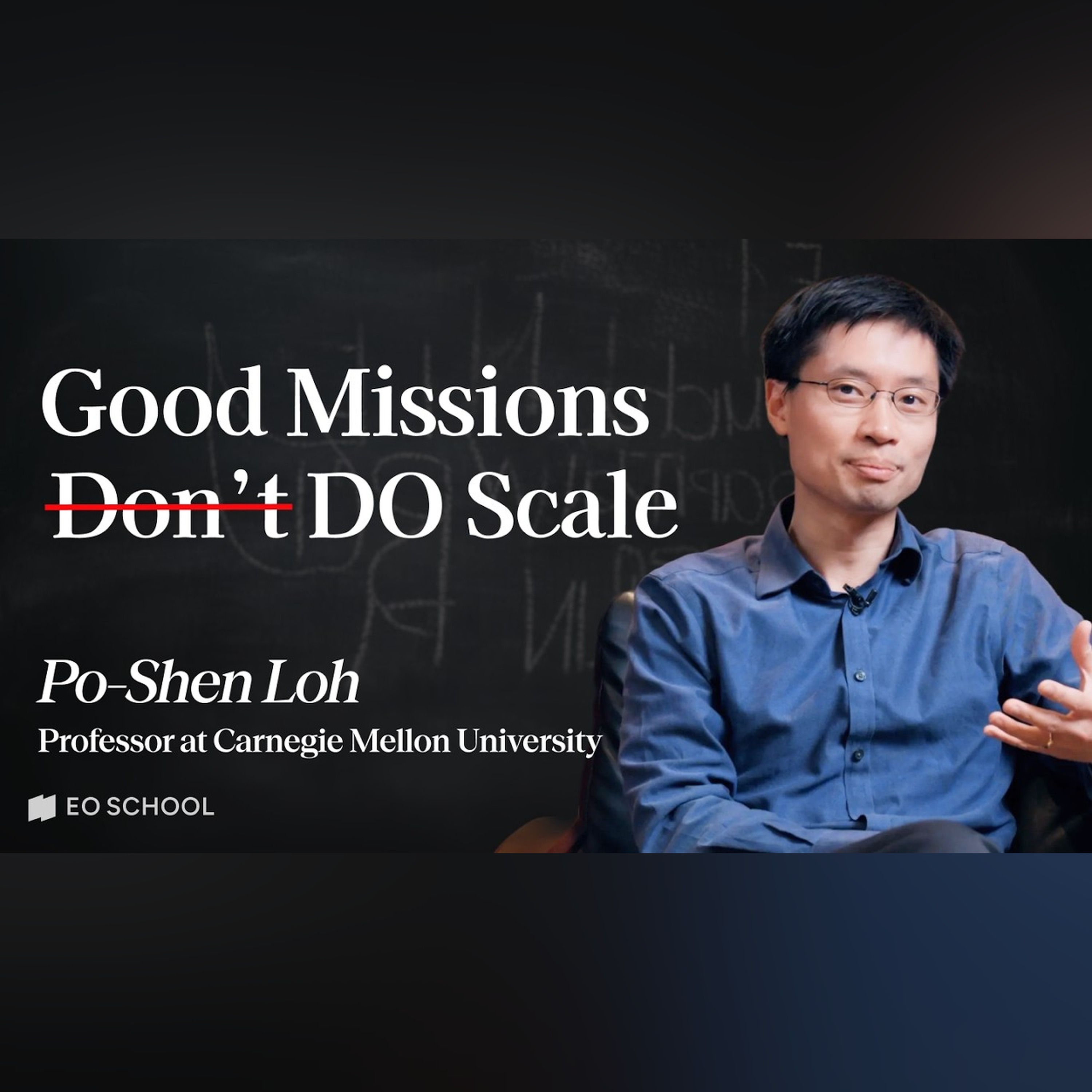 How to Do Good AND Make Money | Carnegie Mellon University Po-Shen Loh episode artwork