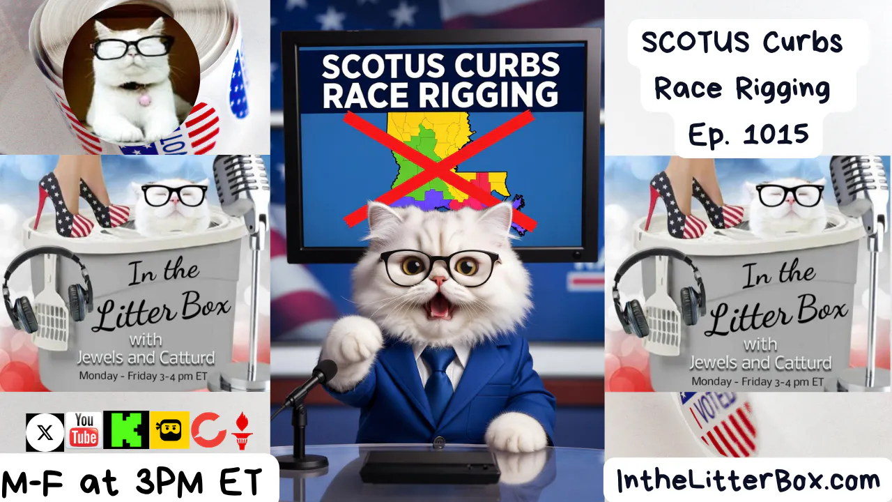 SCOTUS Curbs Race Rigging | In the Litter Box w/ Jewels Jones & Catturd – Ep. 1015 4/30/2026 episode artwork