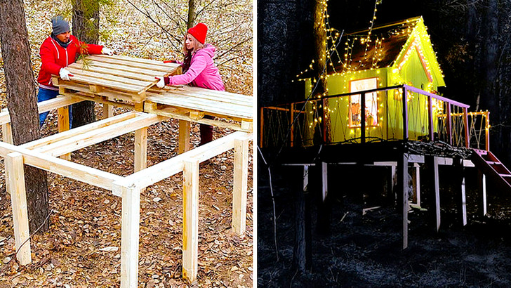 We made a comfortable treehouse in a forest 🏡|| Mini house ideas by Wood Mood episode artwork