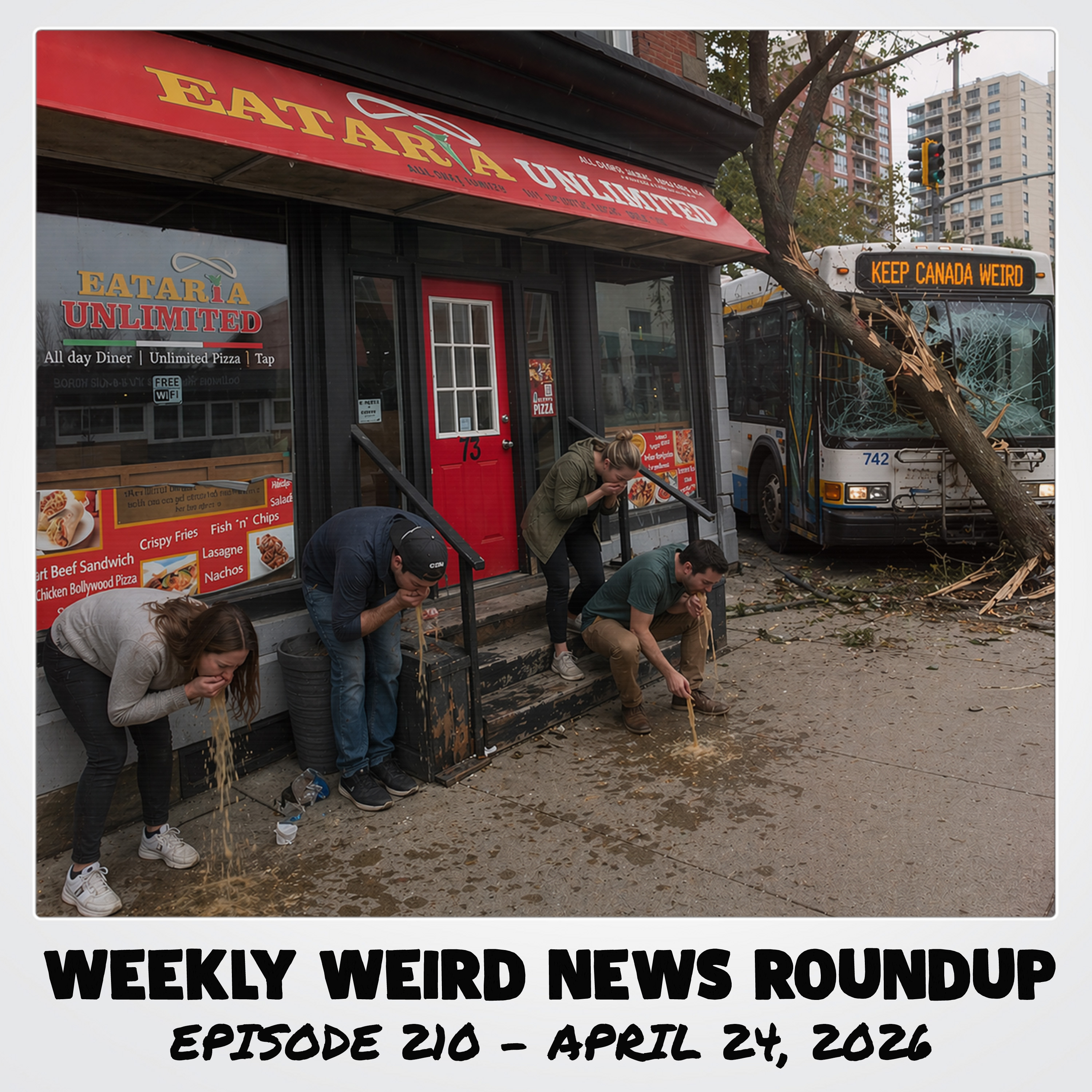 KEEP CANADA WEIRD - 210 - 2026/04/24 - Woods ban, puking, runaway bus, and doggy daycare