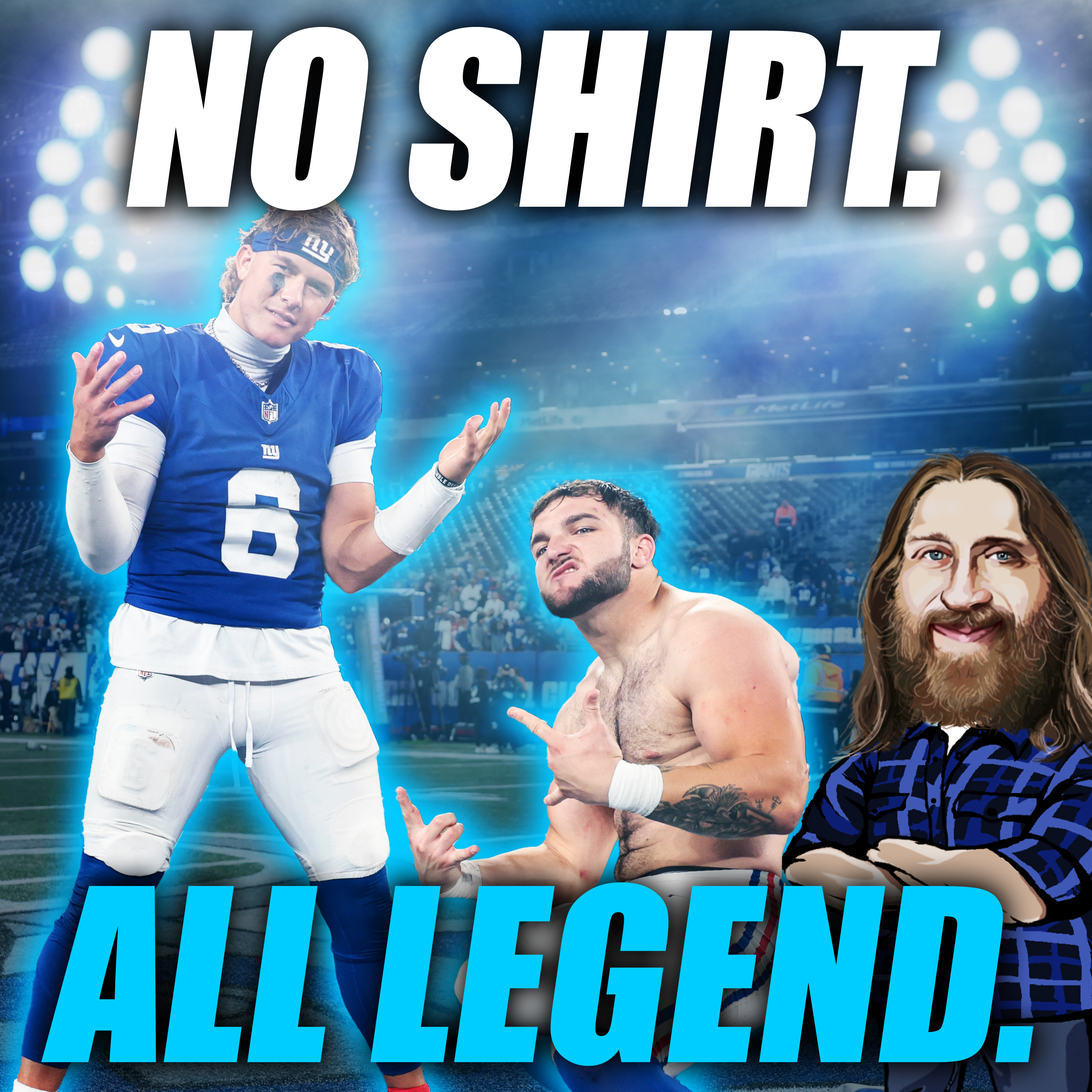 No Shirt ... No Problem. Cam Skattebo Gave Us Another Iconic Shirtless Sports Moment + Armando Salguero | episode artwork