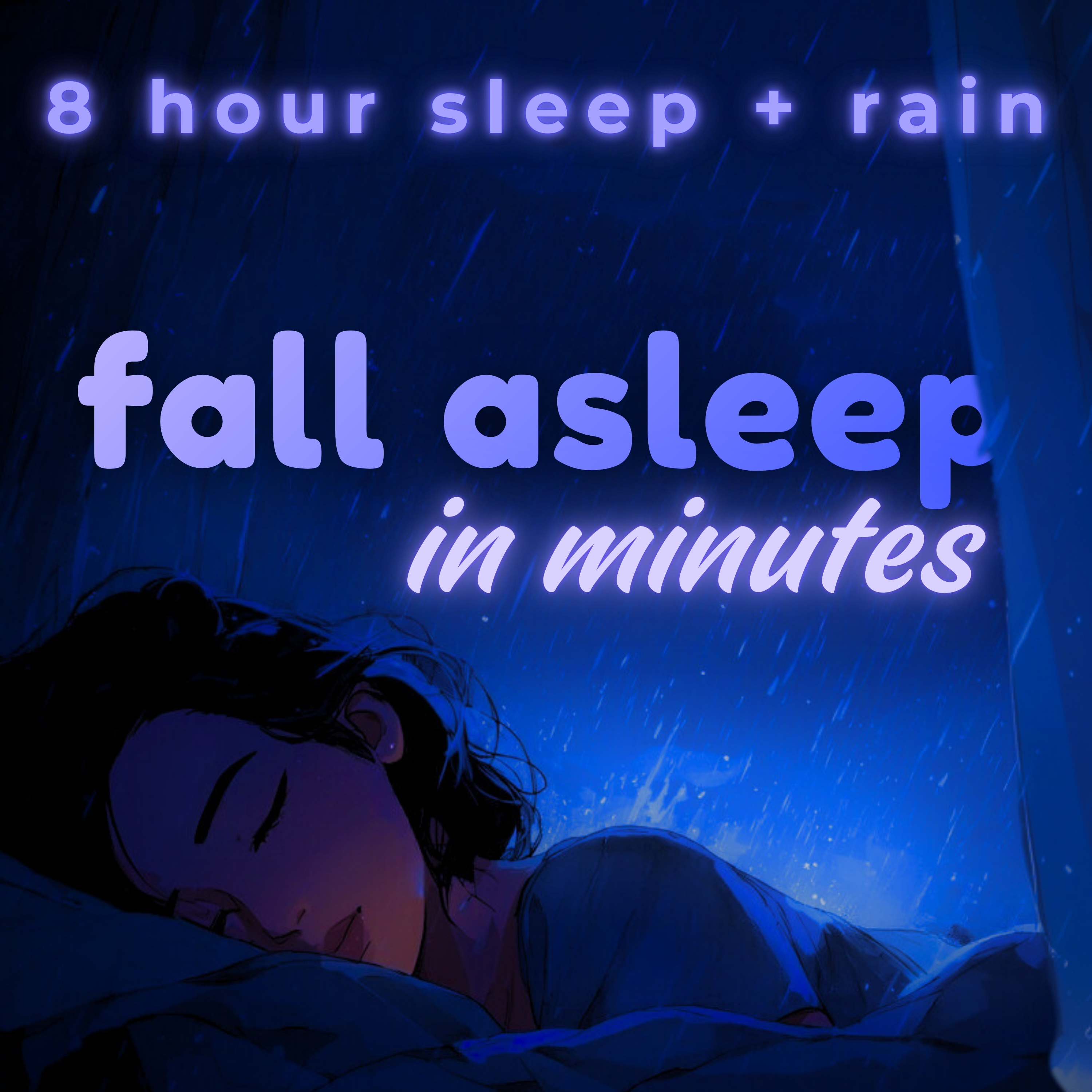 Your Deepest Sleep, 8 Hour Sleep Meditation Hypnosis with Rain Sounds