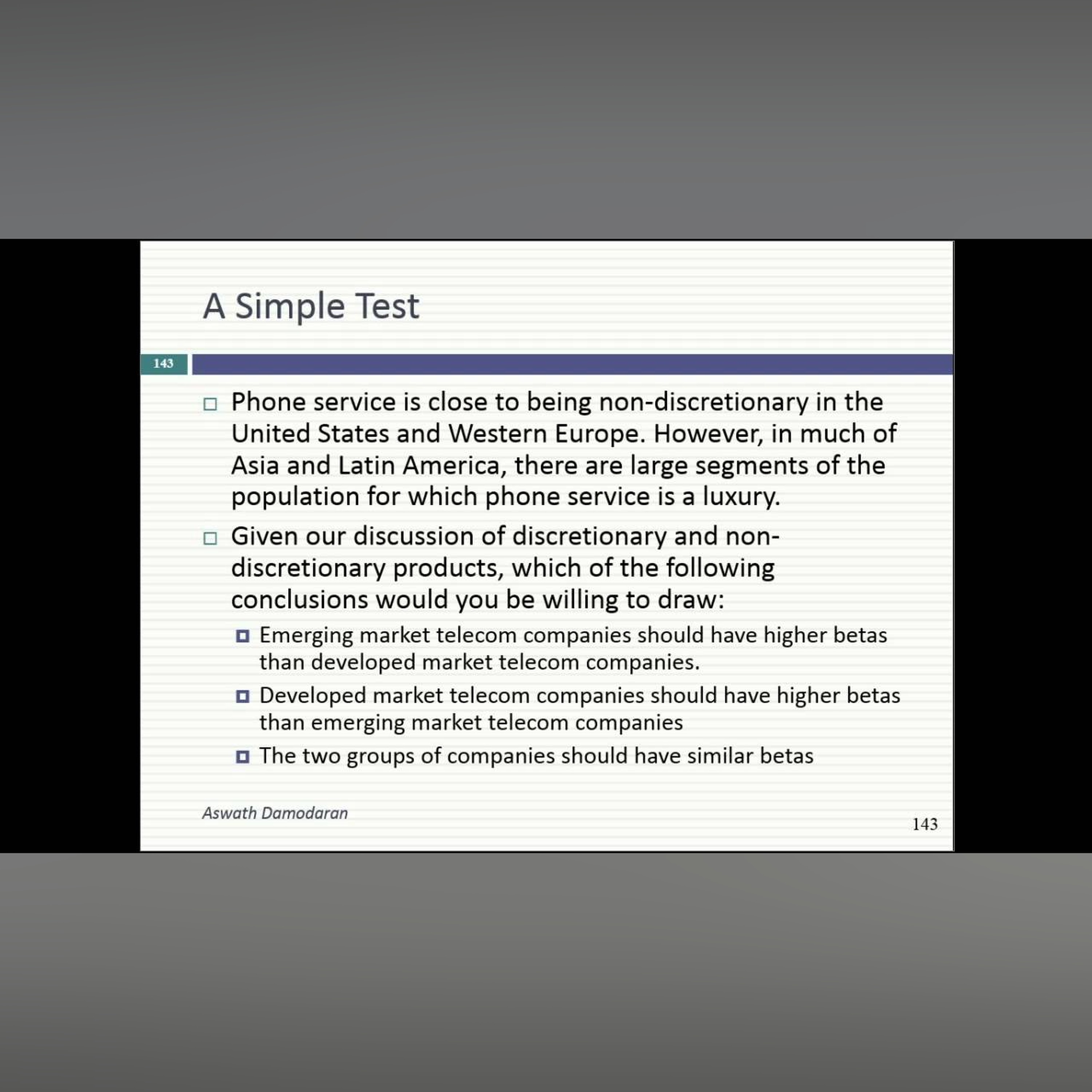 Session 8: Determinants of Betas