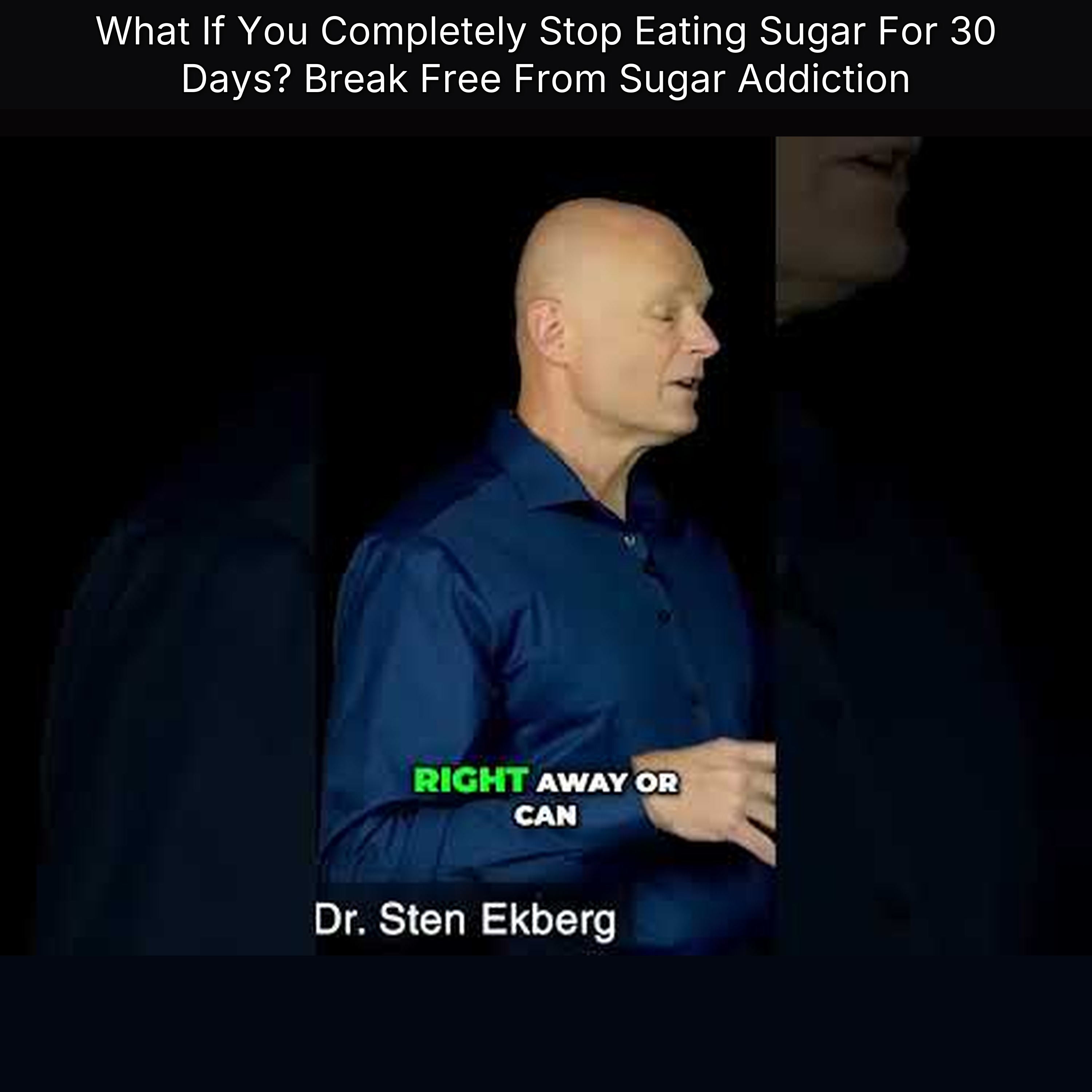 What If You Completely Stop Eating Sugar For 30 Days? Break Free From Sugar Addiction episode artwork