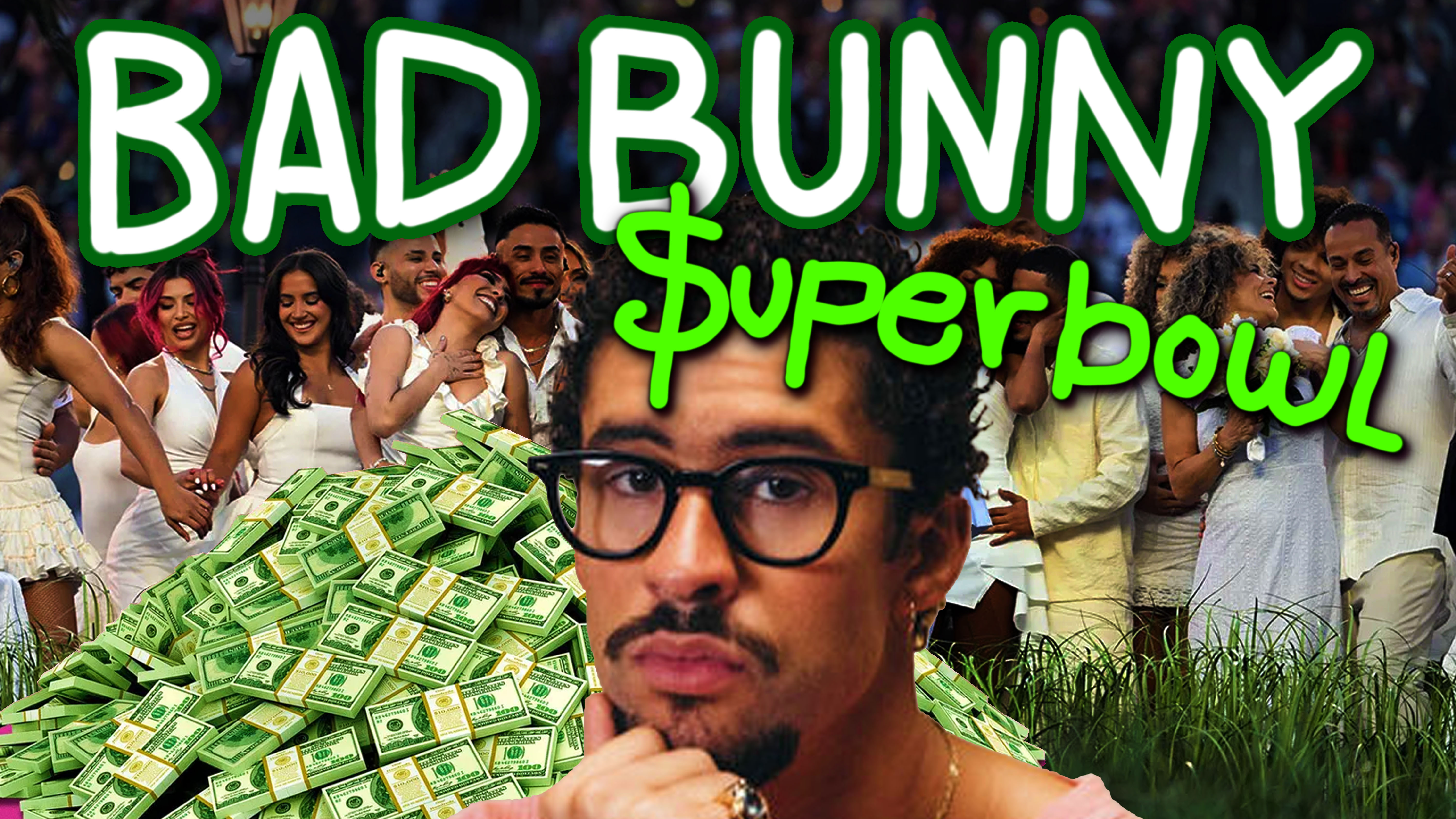 Superbowl: BAD BUNNY se cuelga de CAUSAS SOCIALES, Análisis | con ‪@RedflamingoYT‬