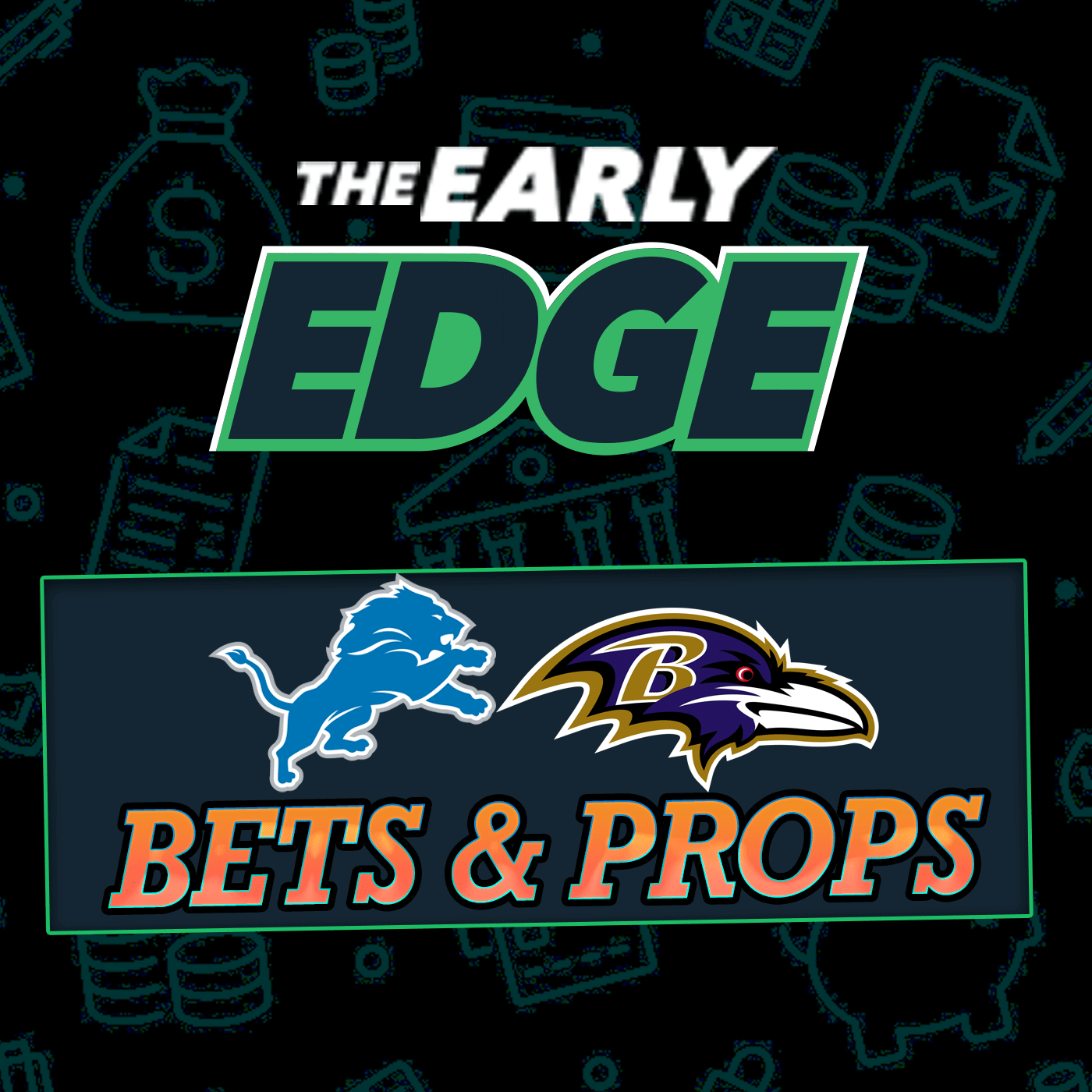 MNF Lions vs Ravens BEST BETS and PROPS