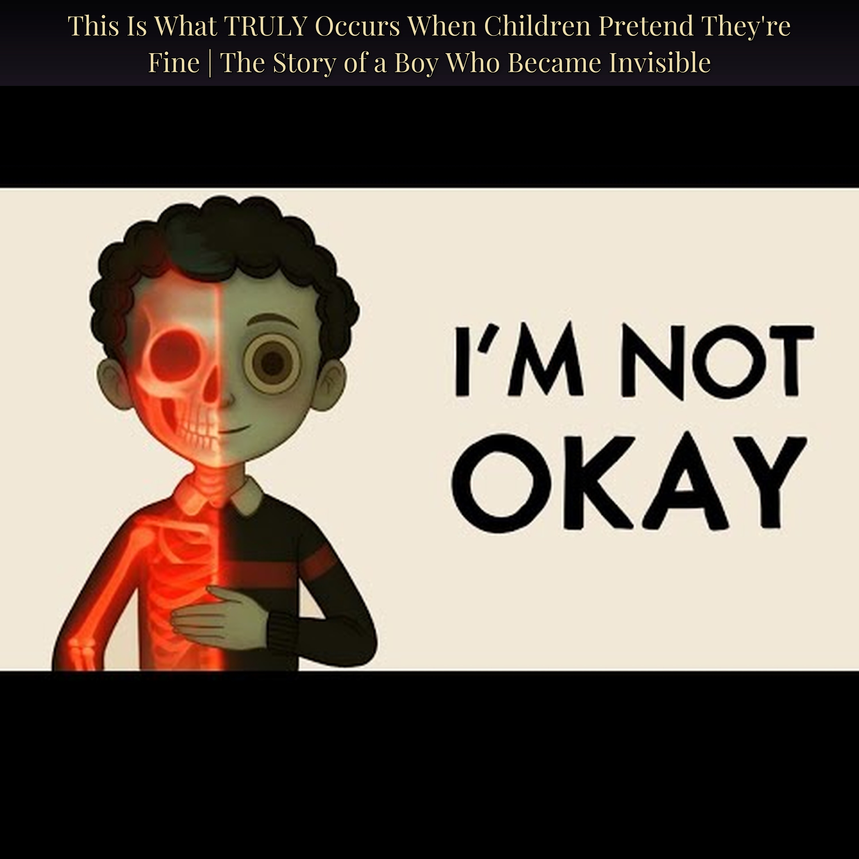 This Is What TRULY Occurs When Children Pretend They're Fine | The Story of a Boy Who Became Invisible