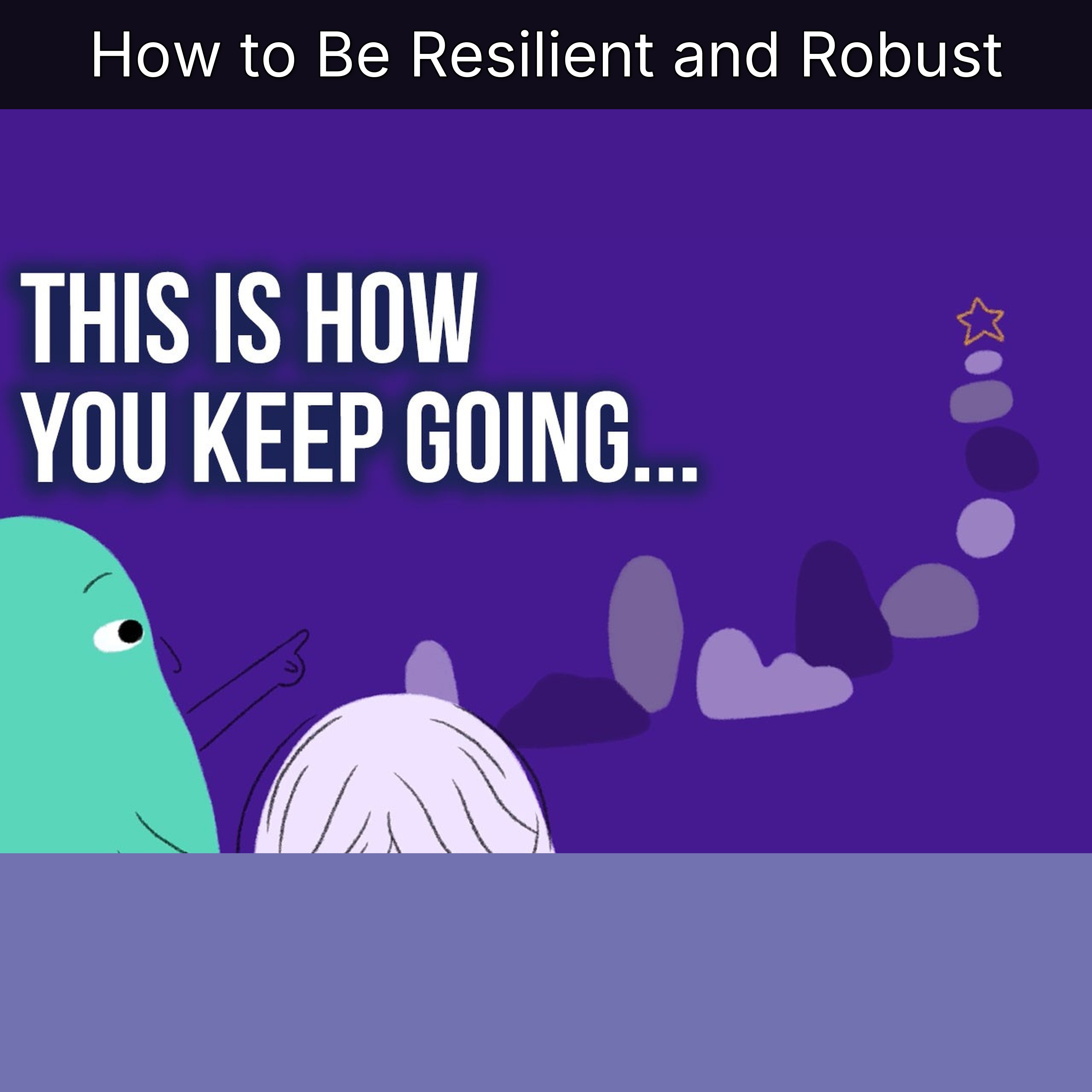 How to Be Resilient and Robust