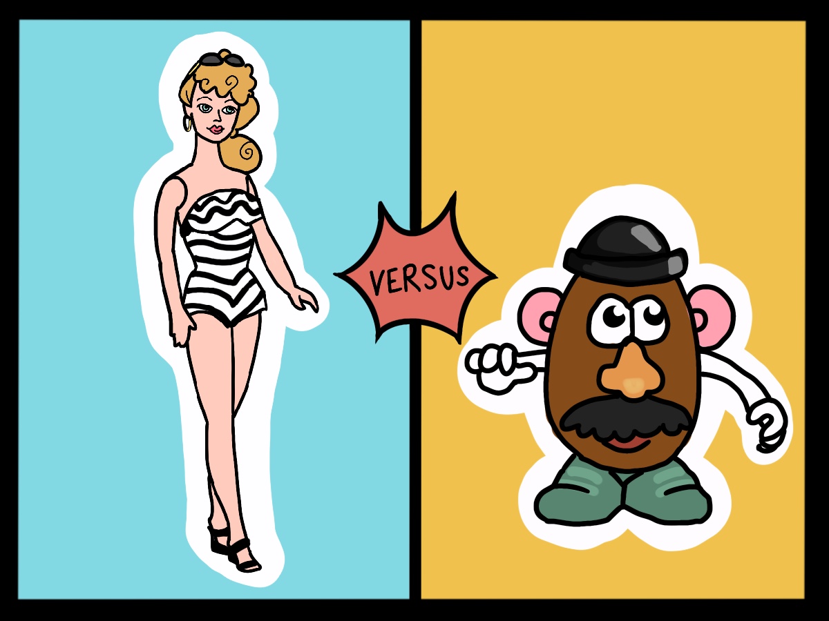 Barbie vs Mr Potato Head