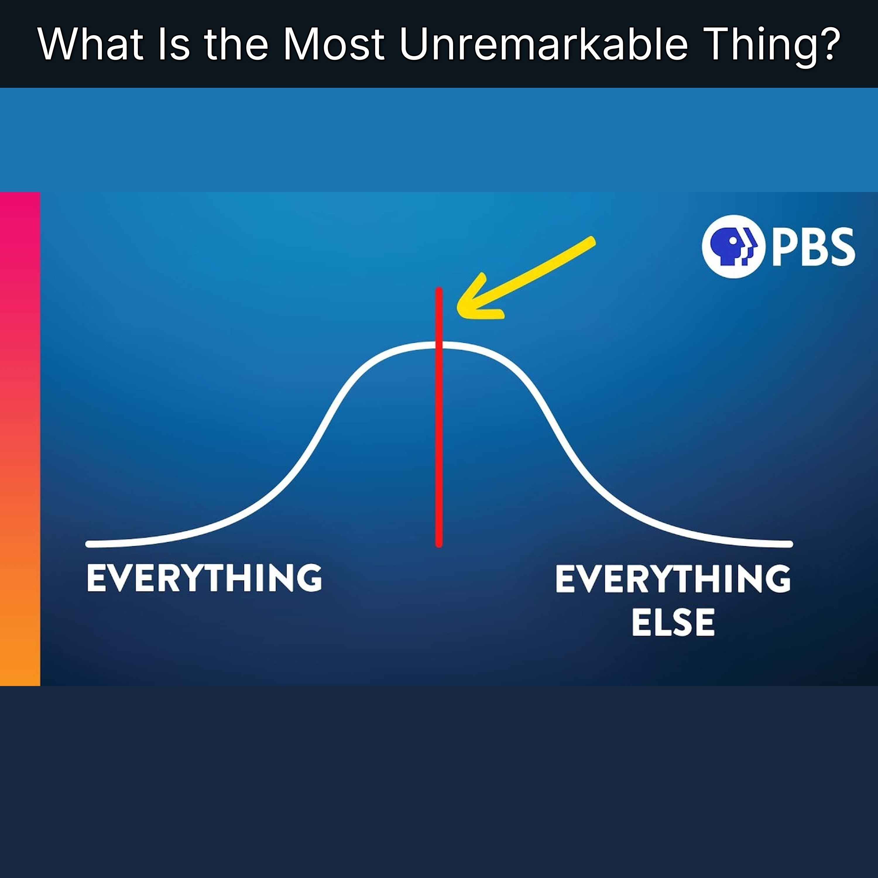 What Is the Most Unremarkable Thing? episode artwork