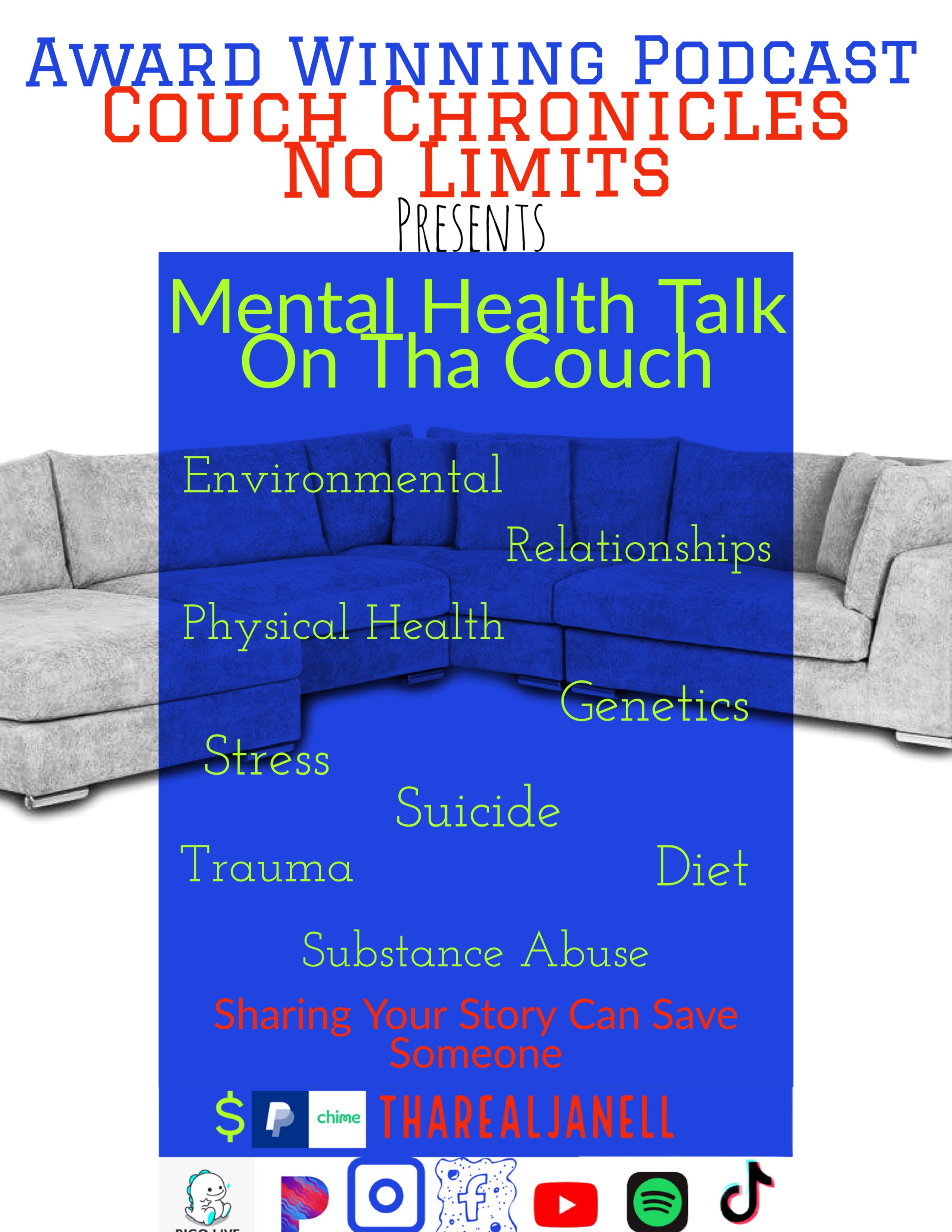 Mental Health Talk-Couch Chronicles No Limits episode artwork