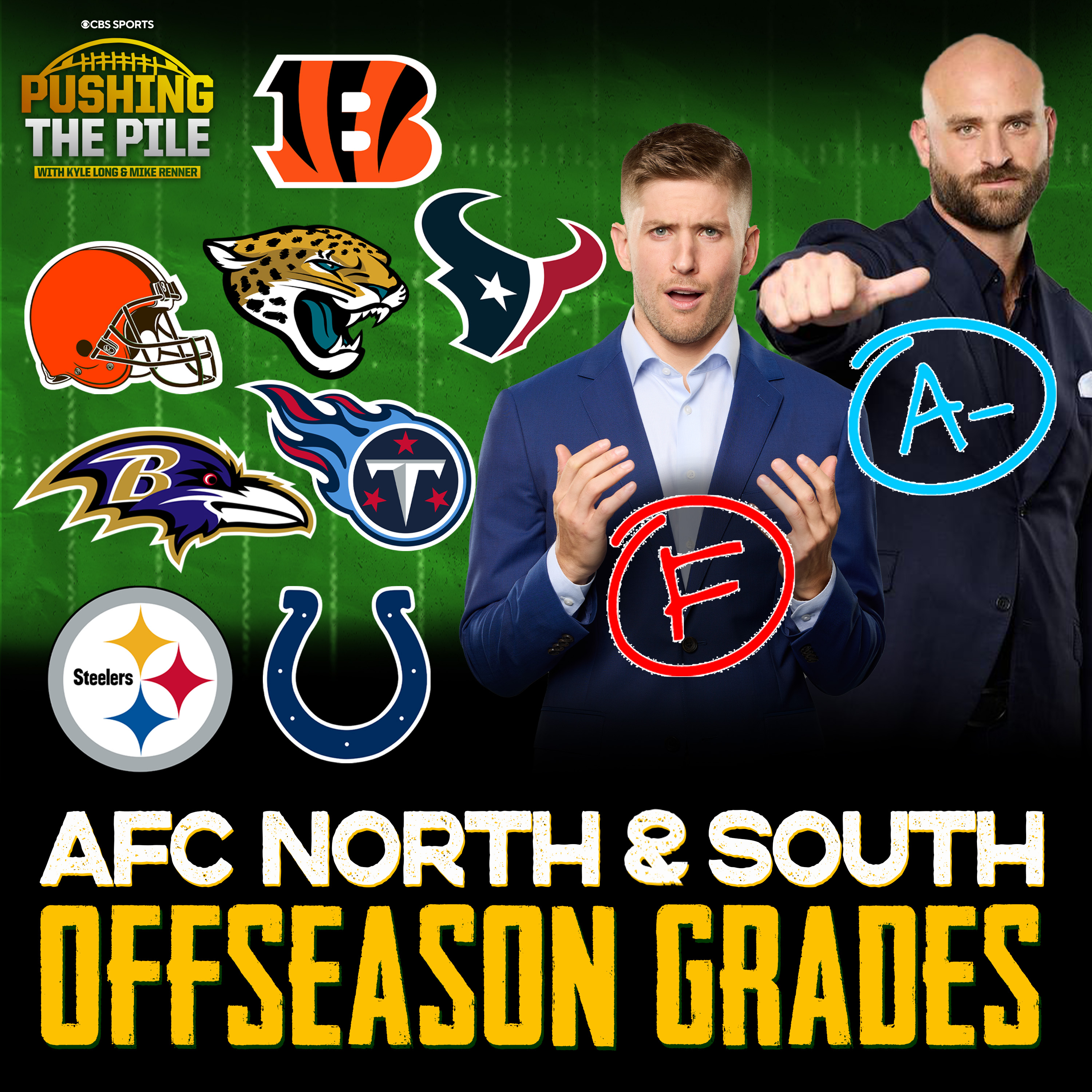 Offseason Grades! AFC North and South | Colts Ace it, Steelers Incomplete PTP