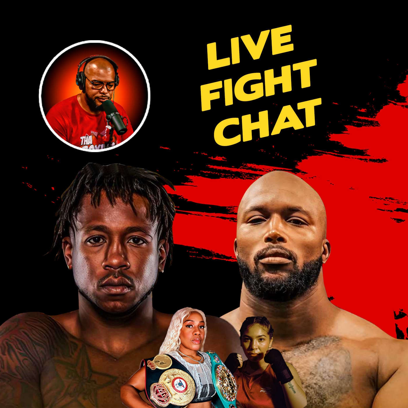 ☎️Moore vs. Wright & Crews-Dezurn’s Title Clash🔥Live Fight Night Chat