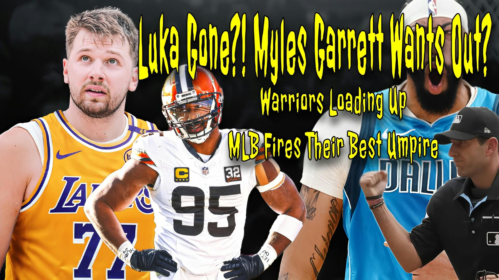 Luka & AD Trade Shocks NBA! Warriors Eyeing KD? Plus, Myles Garrett Wants Out & Pat Hoberg Fired Luka & AD Trade Shocks NBA! Warriors Eyeing KD? Plus, Myles Garrett Wants Out & Pat Hoberg Fired