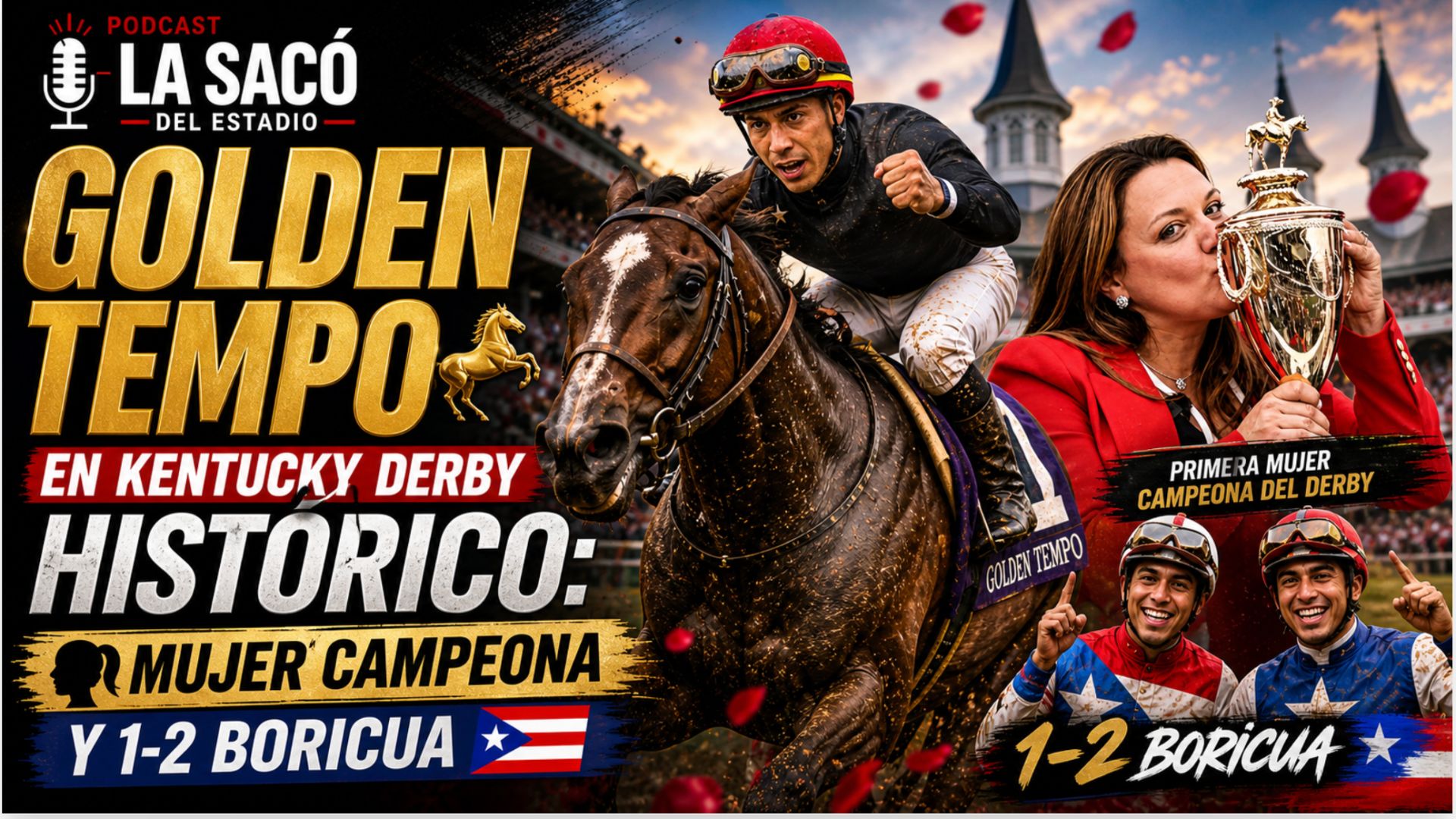 Golden Tempo🏇🏼 Kentucky Derby,mujer campeona,1-2 boricua🇵🇷 episode artwork