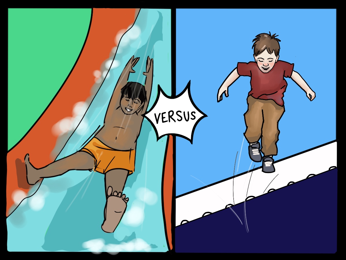 Waterparks vs Trampoline Parks